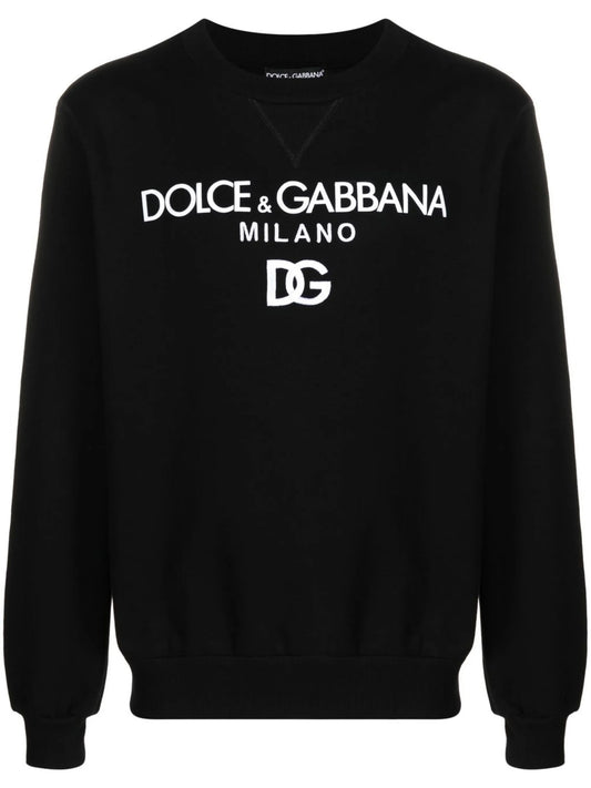 logo-embroidered cotton sweatshirt