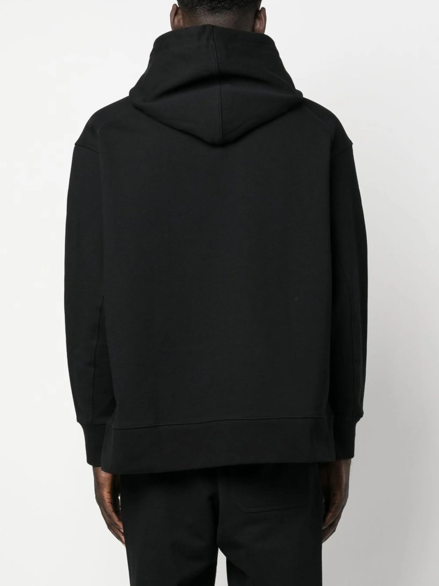 embossed-logo cotton hoodie