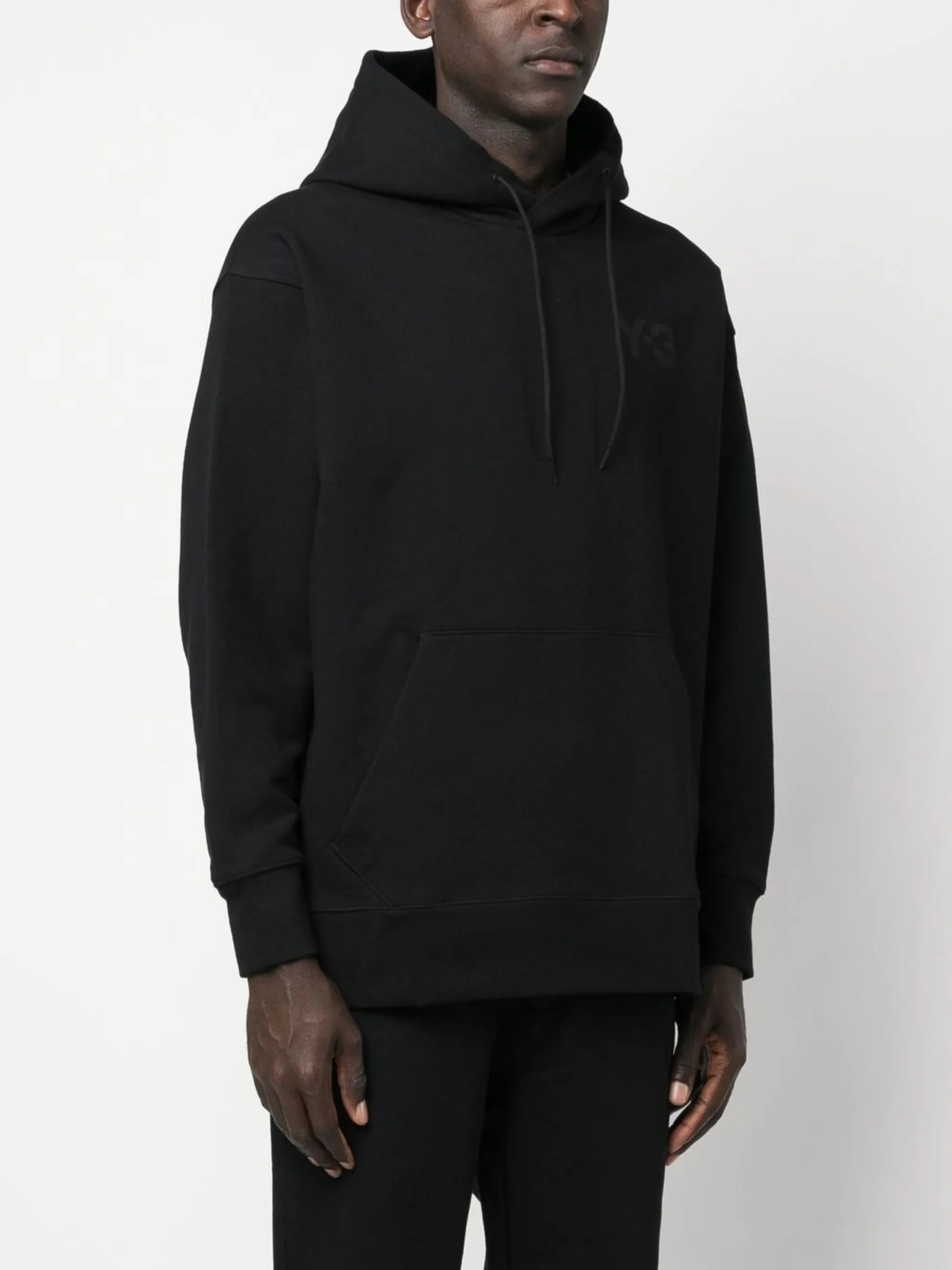 embossed-logo cotton hoodie