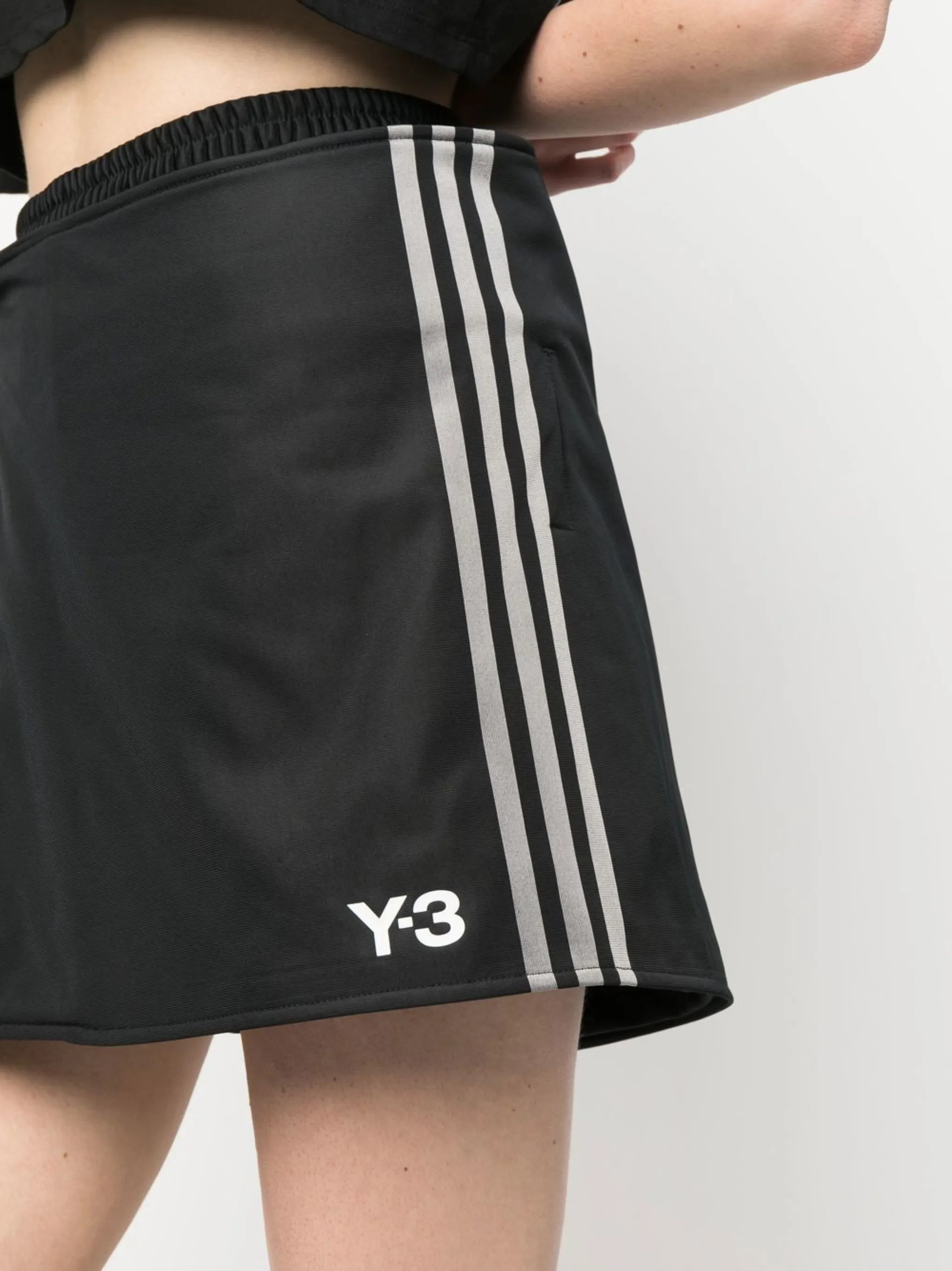 logo-print cotton skorts