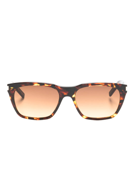 tortoiseshell-effect tinted-lenses sunglasses