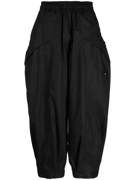 cropped wide-leg trousers
