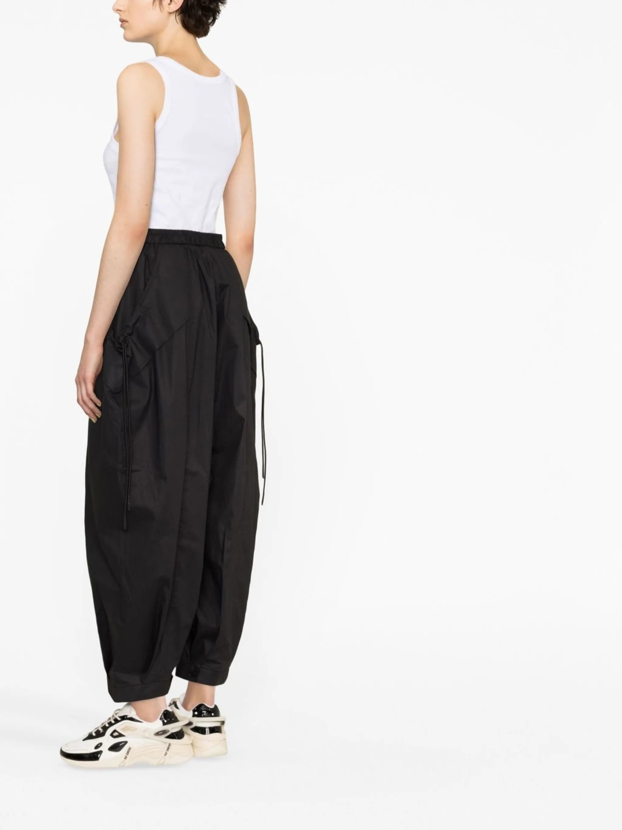 cropped wide-leg trousers