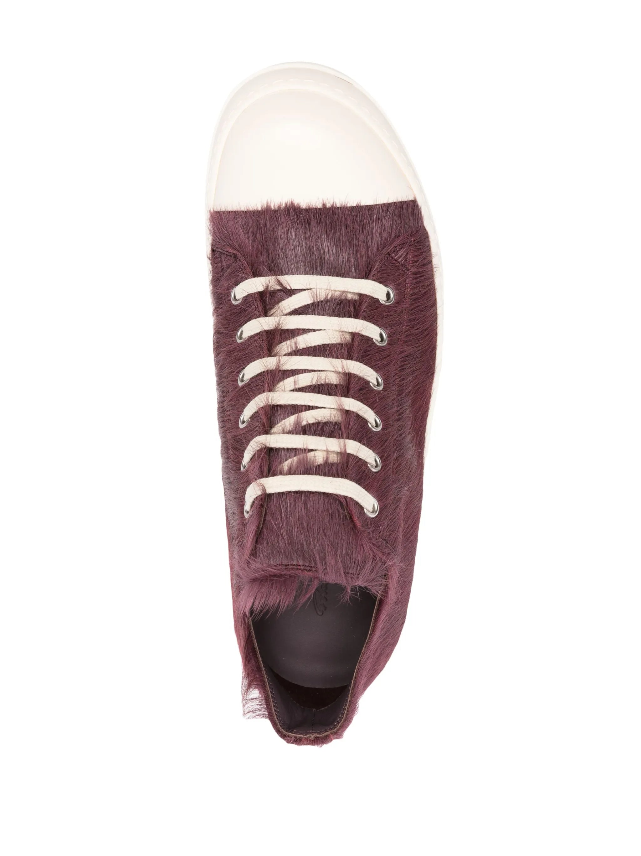 contrasting-toecap leather sneakers