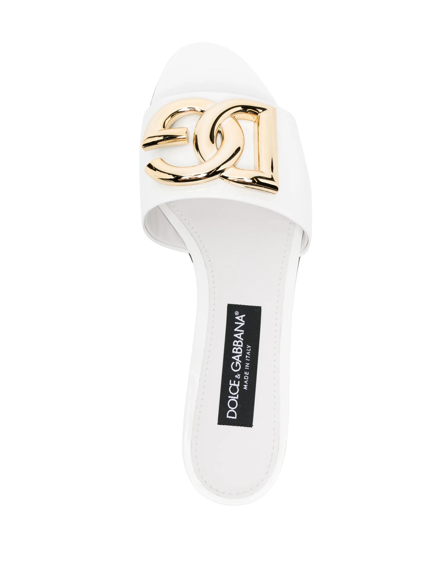 logo-plaque flat sandals