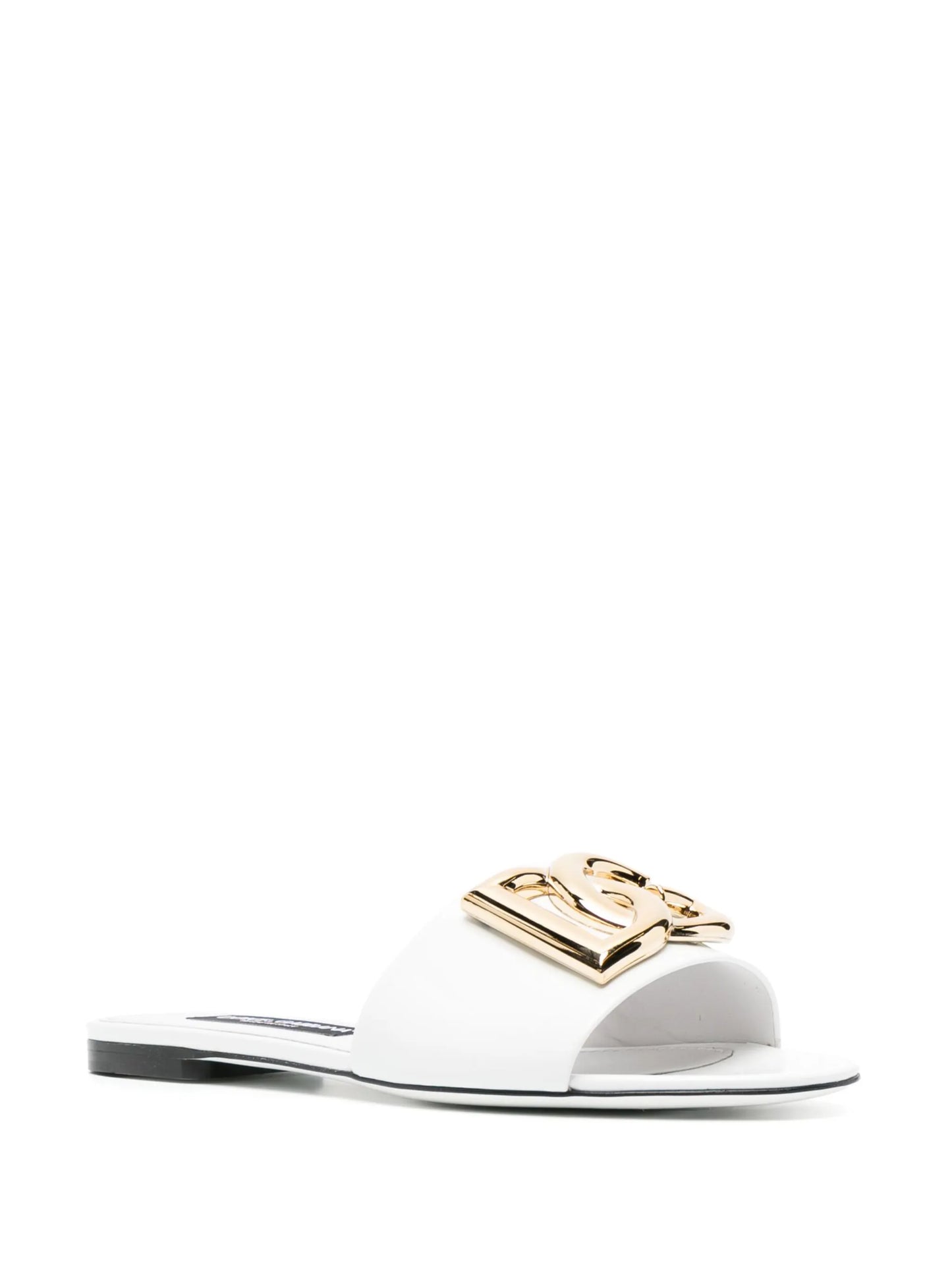 logo-plaque flat sandals