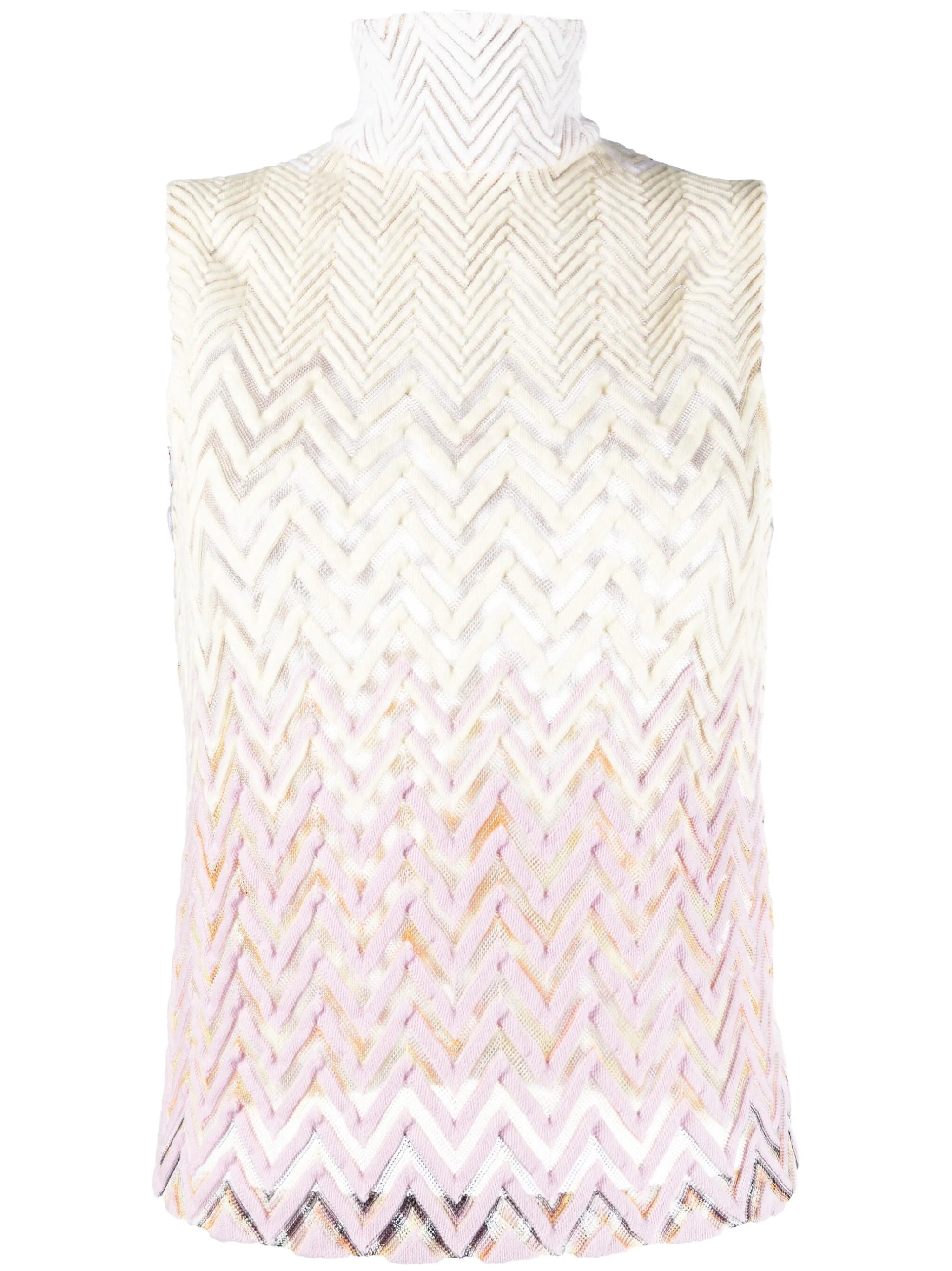 zig-zag knitted top