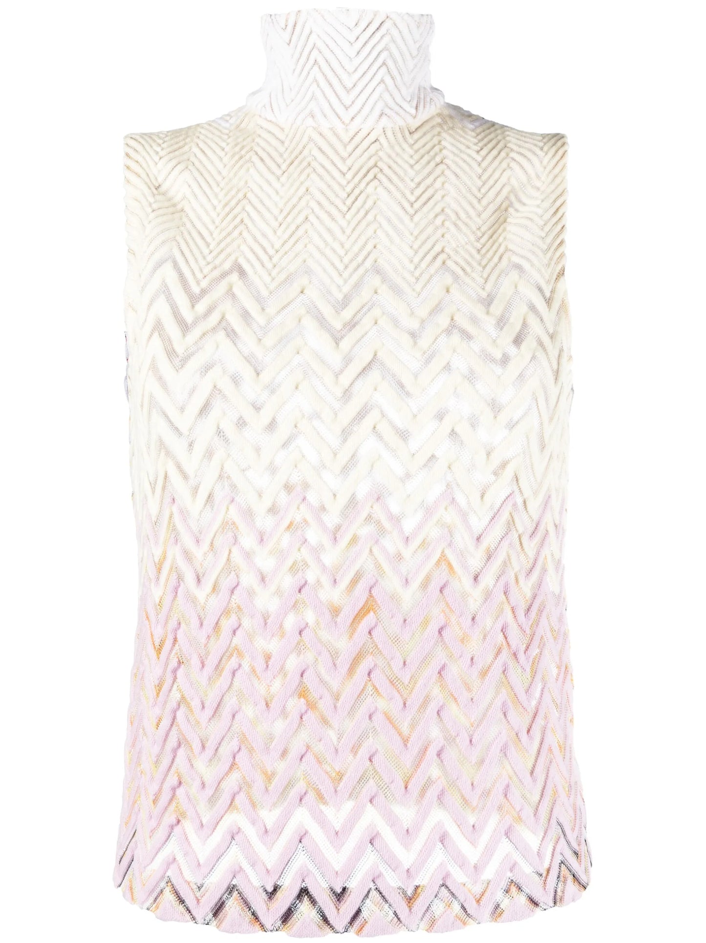 zig-zag knitted top