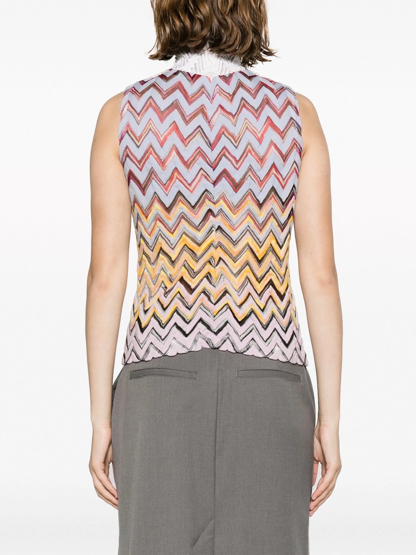 zig-zag knitted top