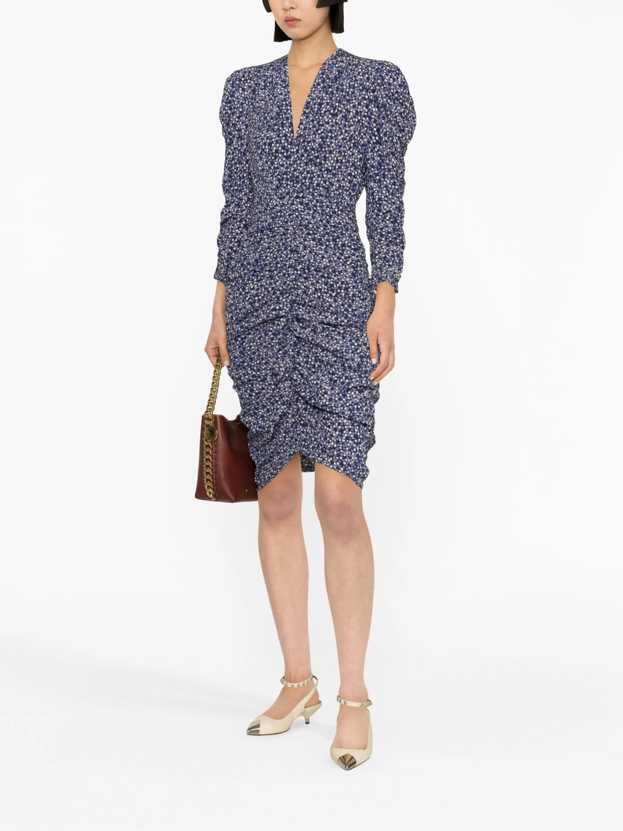 printed mini dress