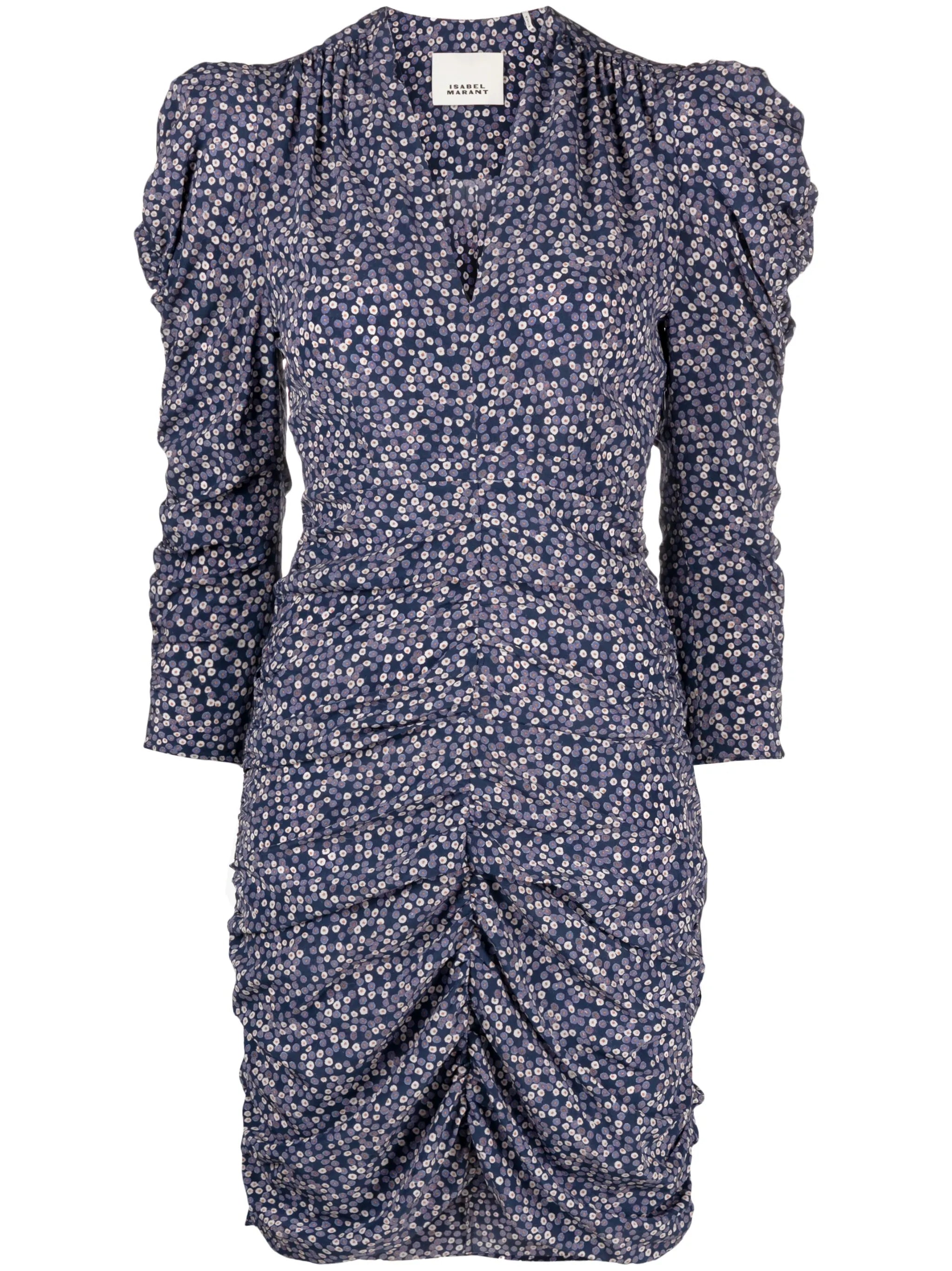printed mini dress