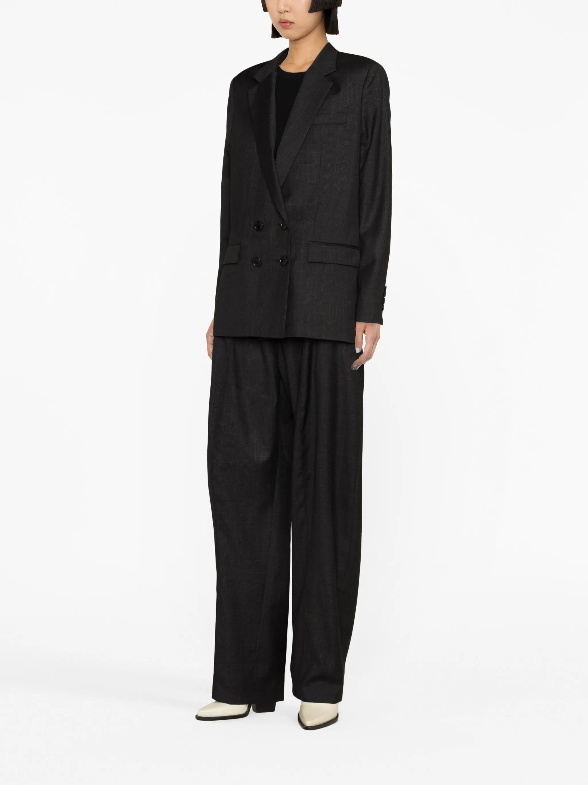Sopiavea plaid-check tapered trousers