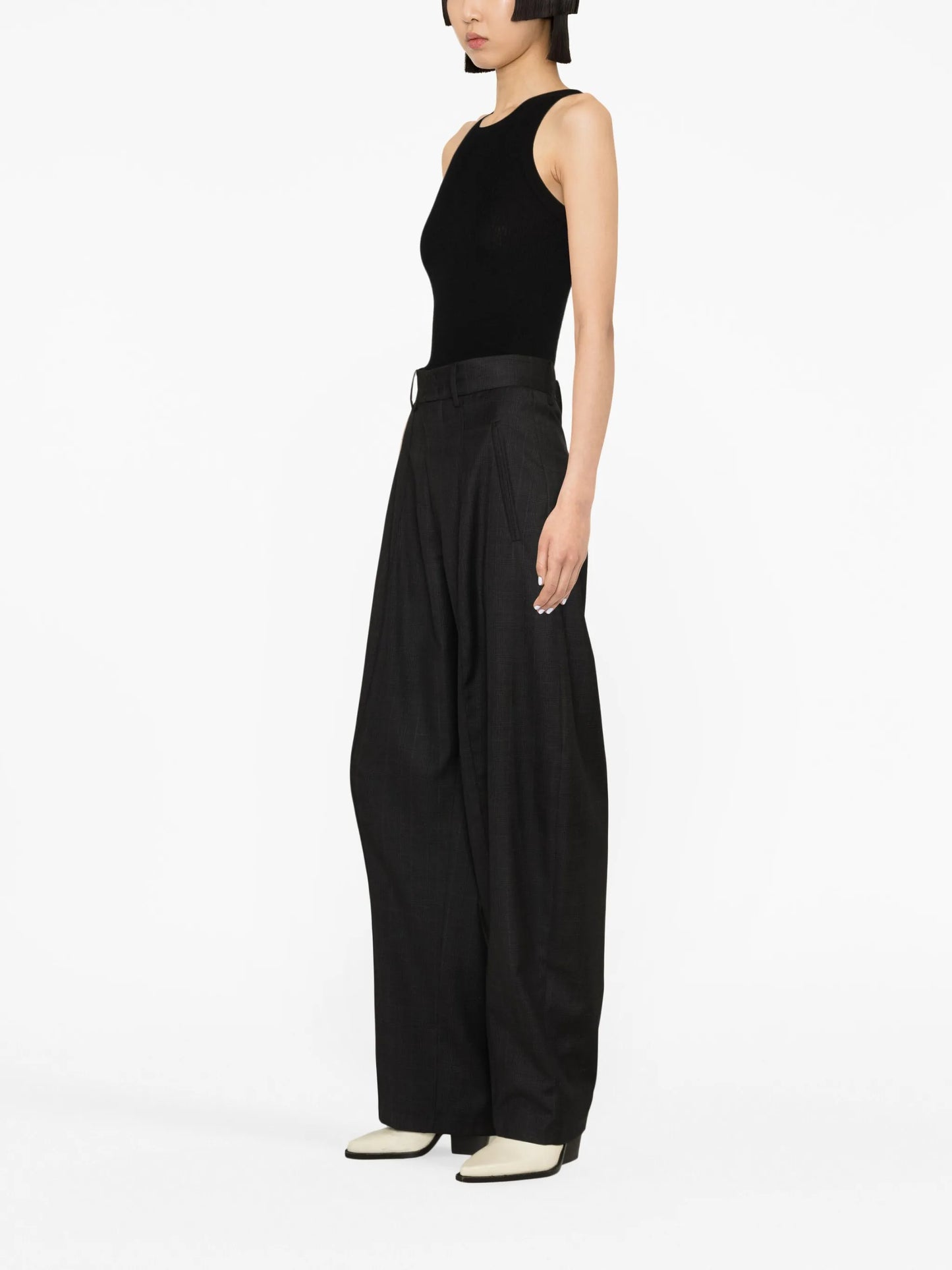 Sopiavea plaid-check tapered trousers