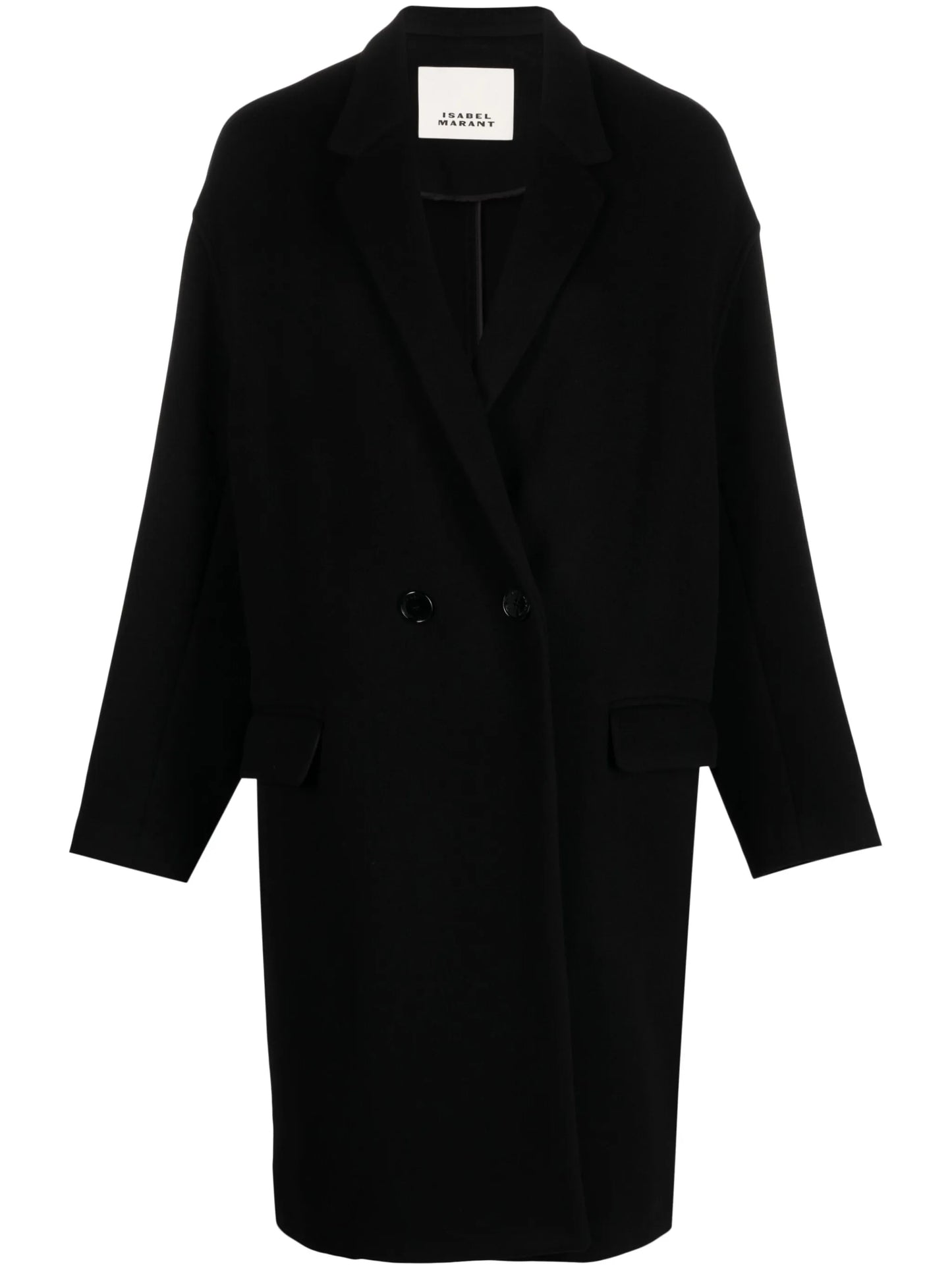 double-breasted virgin wool-cashmere coat
