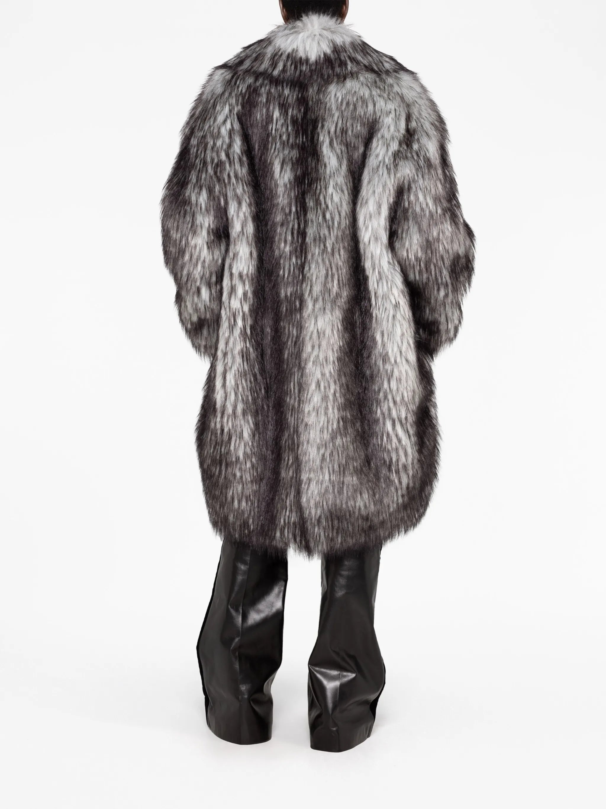oversized faux-fur coat