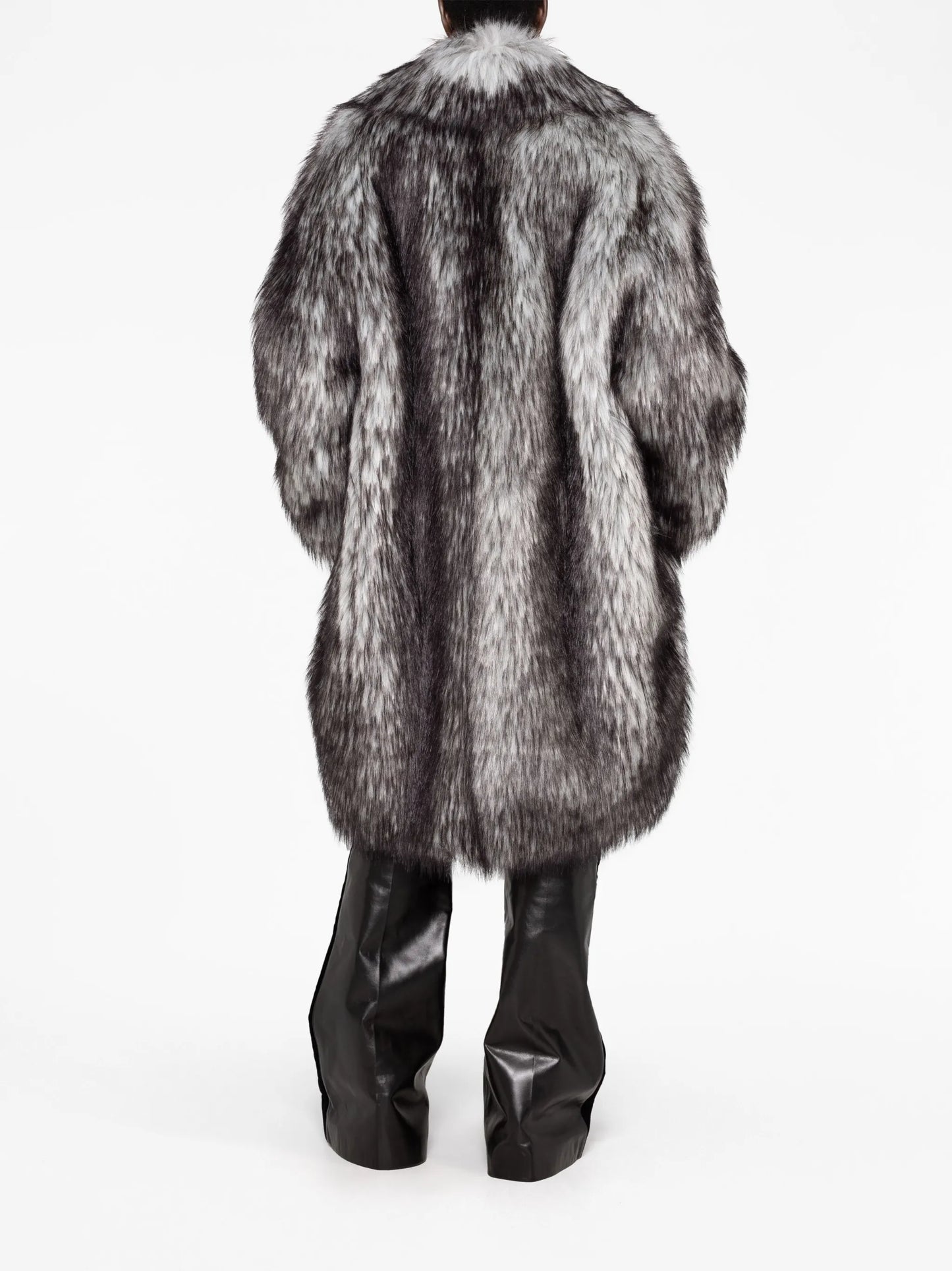 oversized faux-fur coat