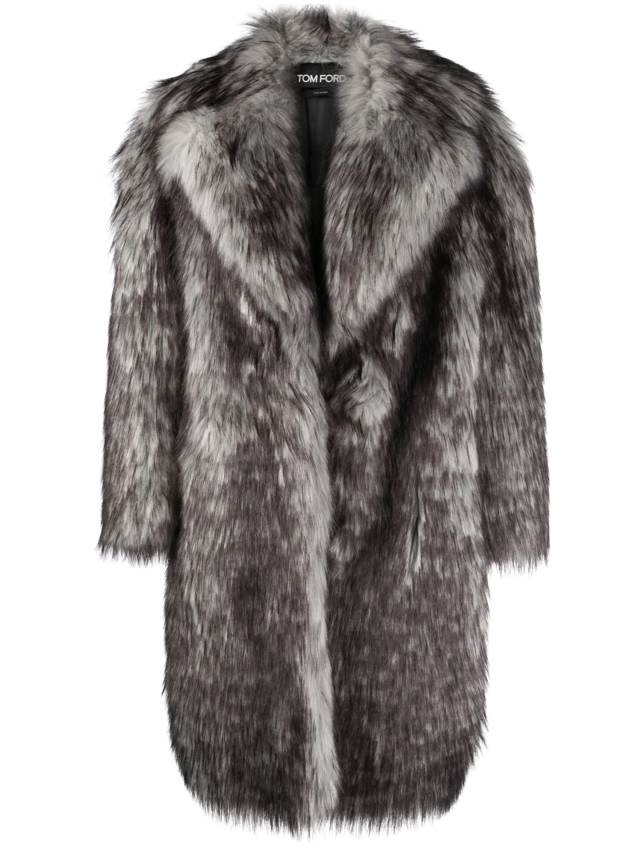 oversized faux-fur coat