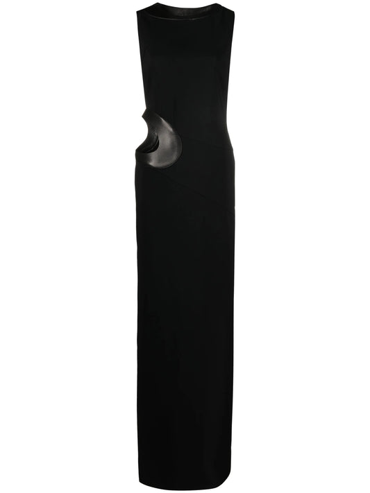 Cady cut-out sleeveless gown