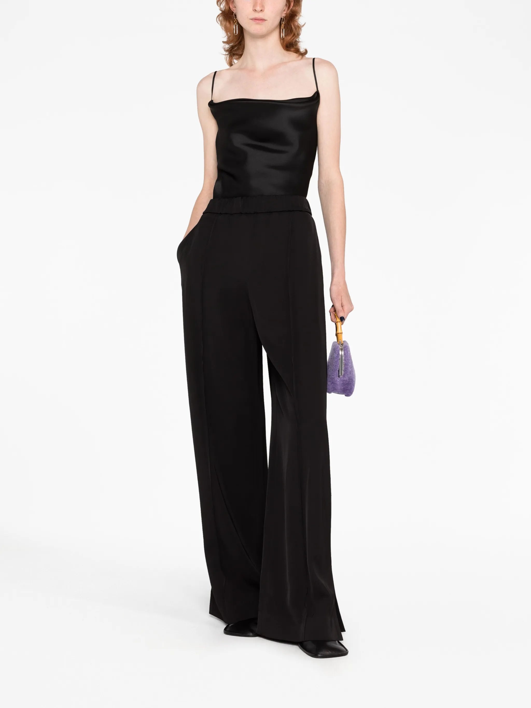 wide-leg track pants