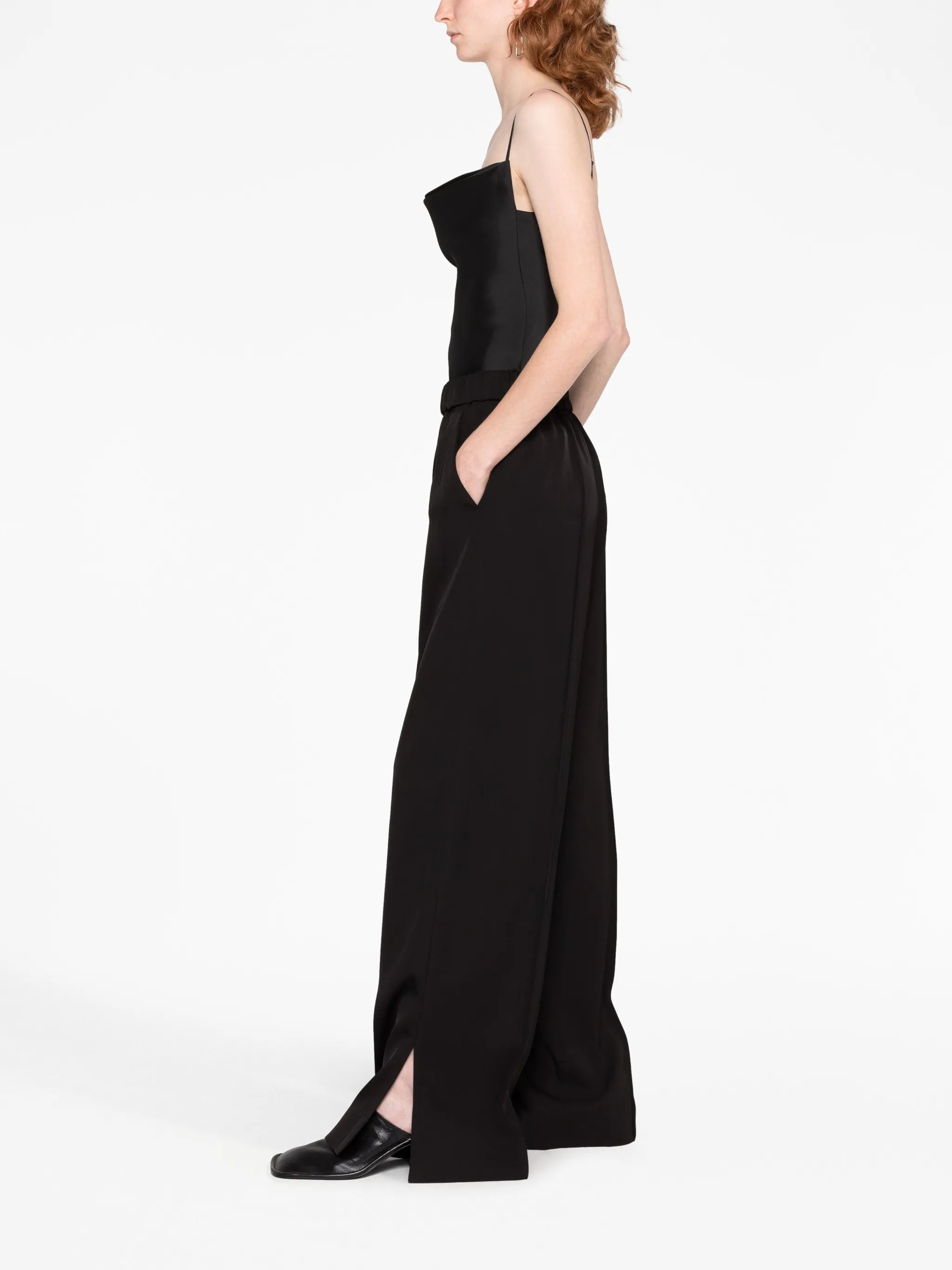 wide-leg track pants