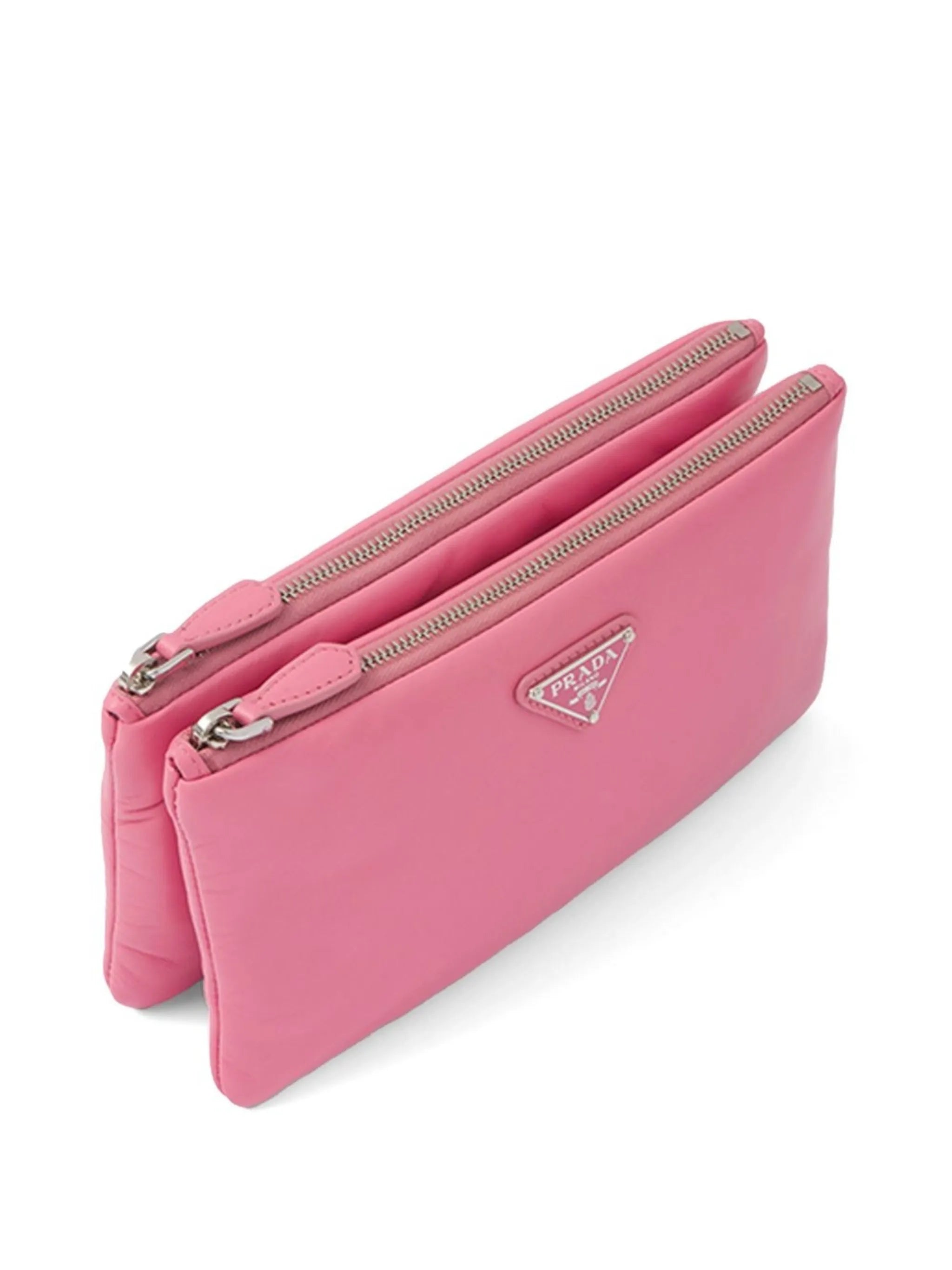 dividable logo-plaque pouch