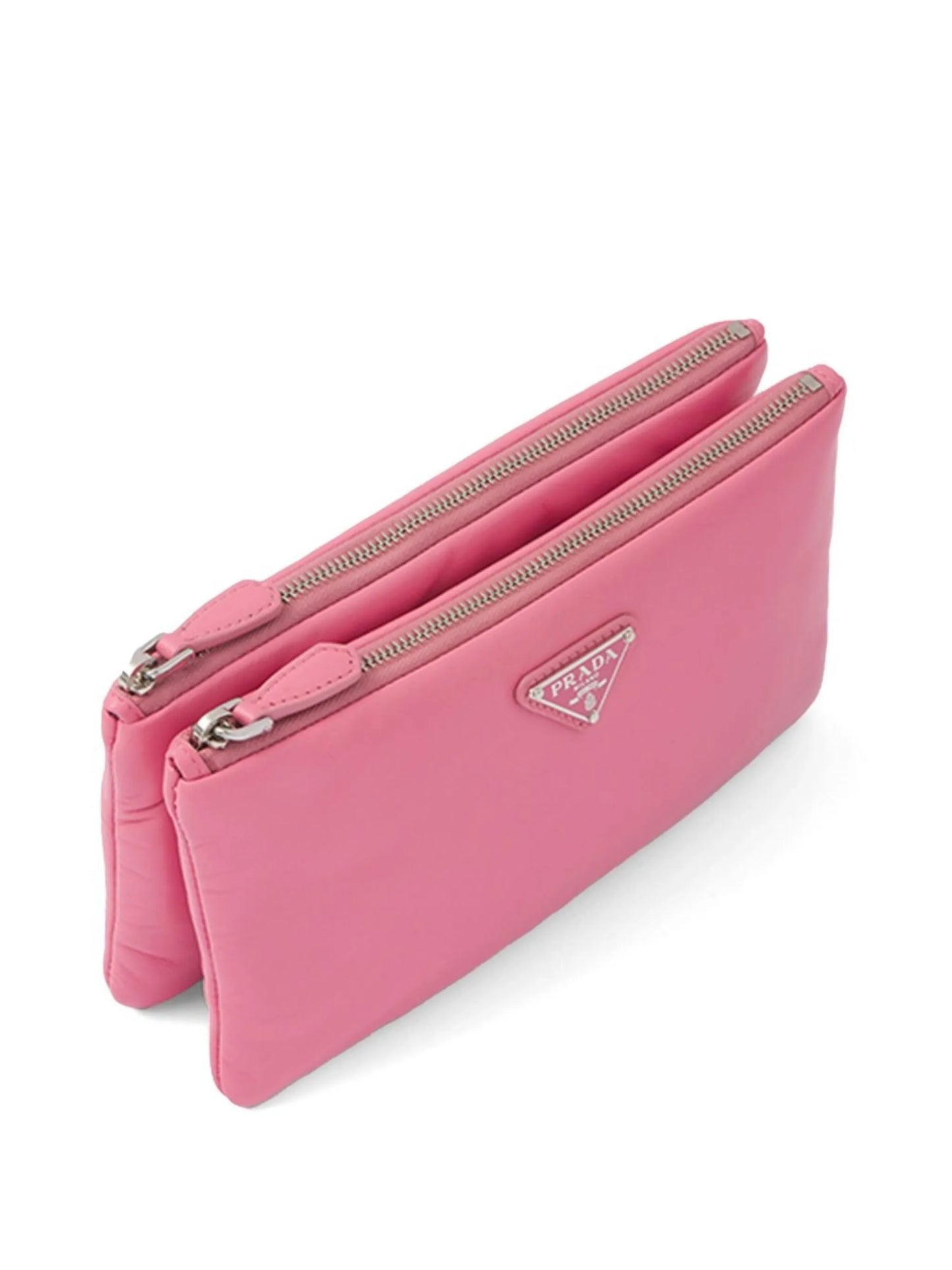 dividable logo-plaque pouch