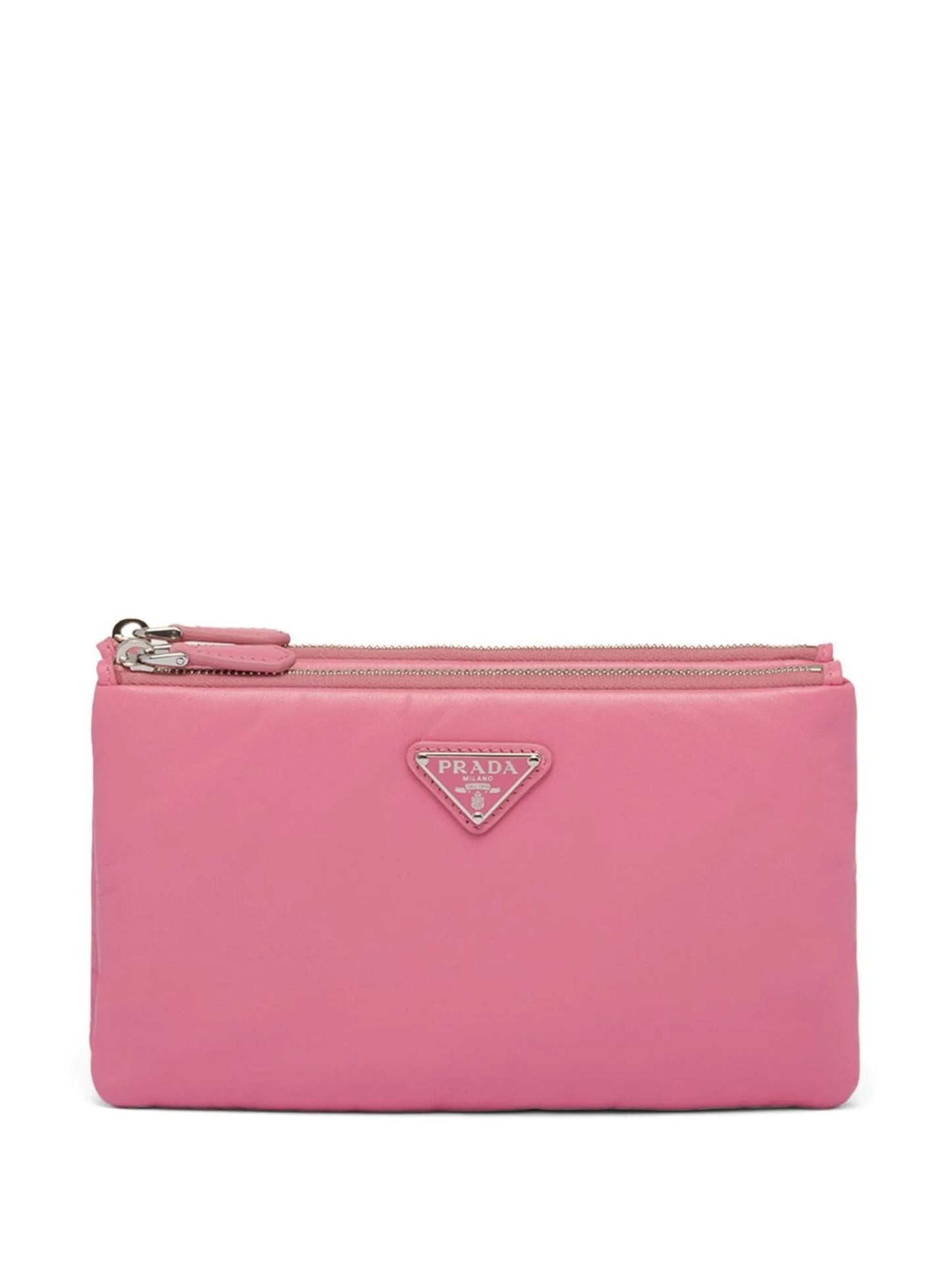 dividable logo-plaque pouch