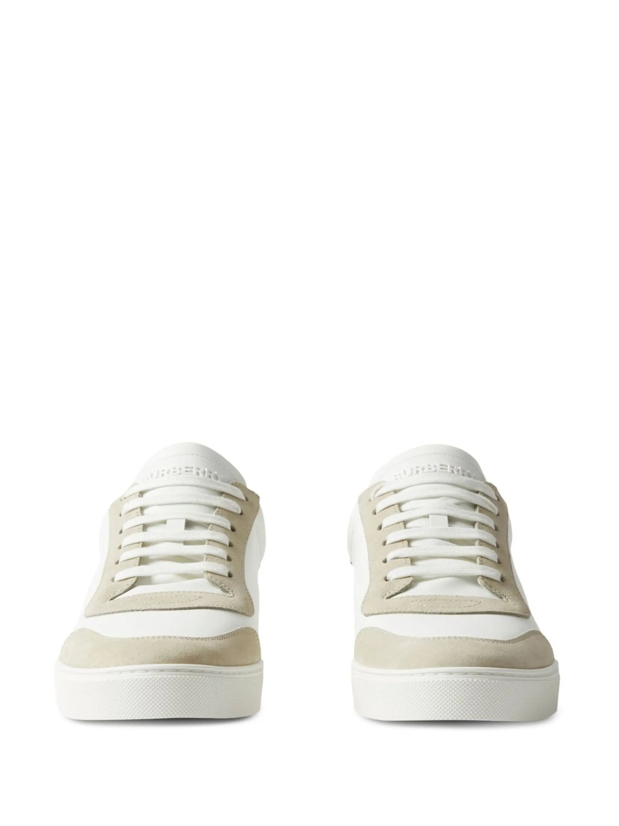 House Check-print leather sneakers