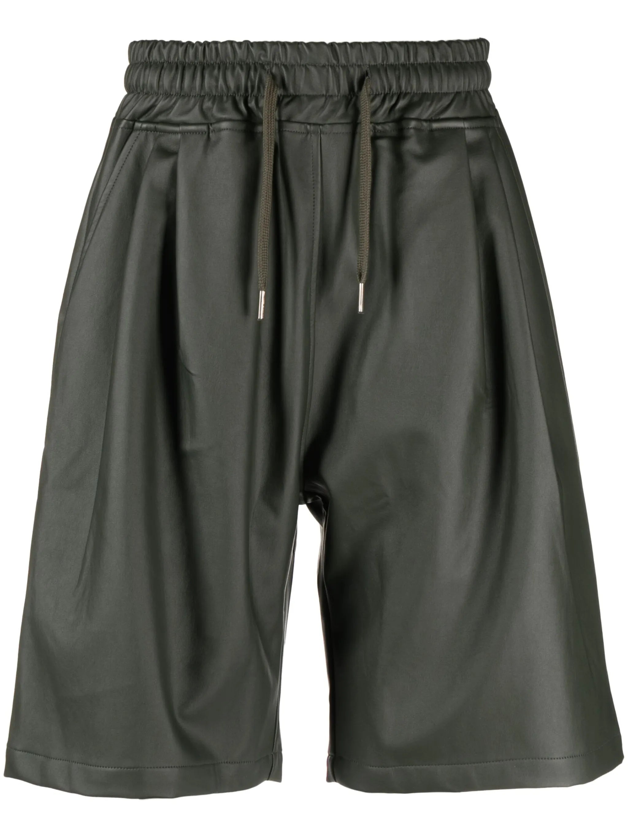 Jonas faux-leather track shorts