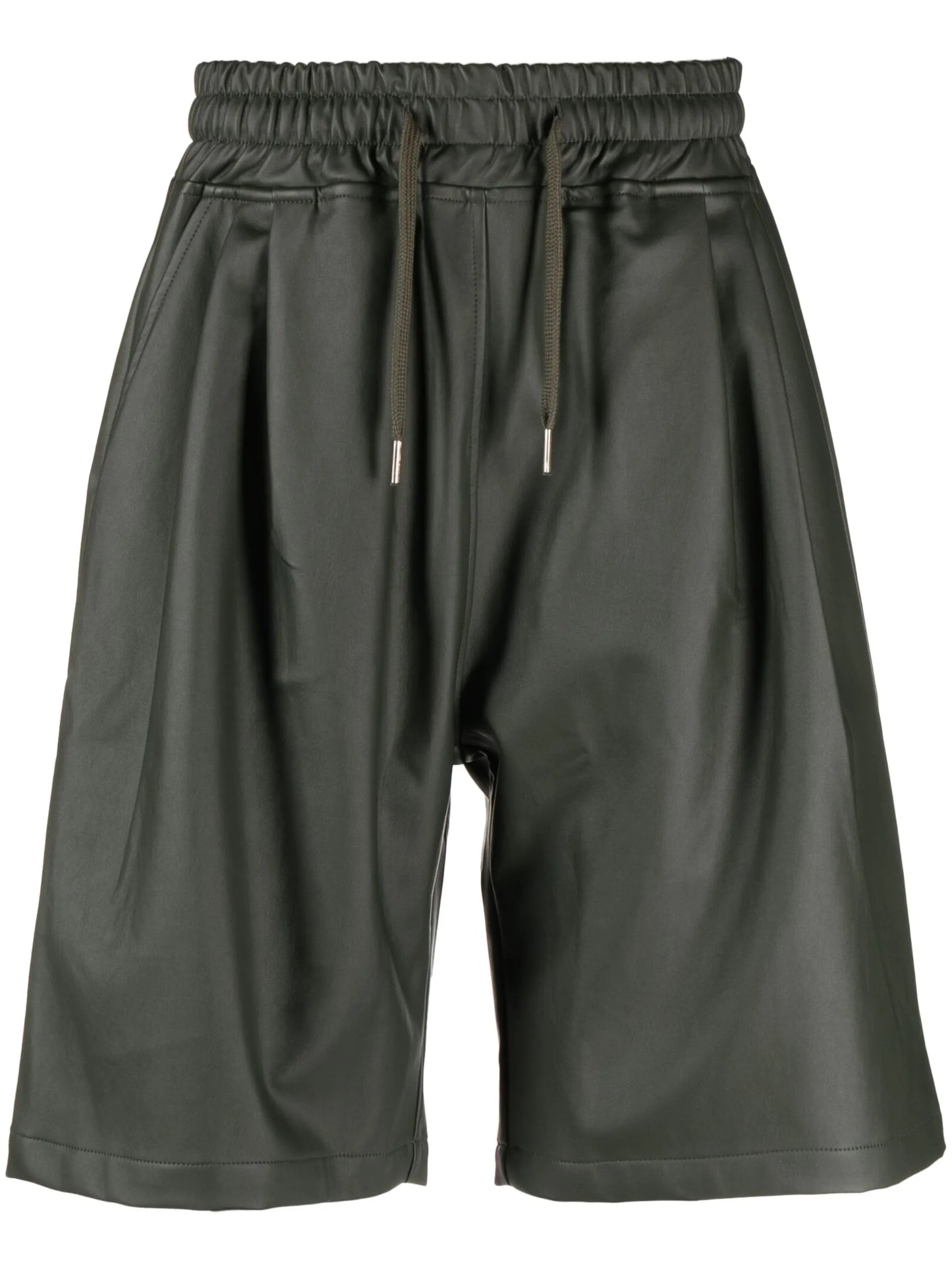 Jonas faux-leather track shorts