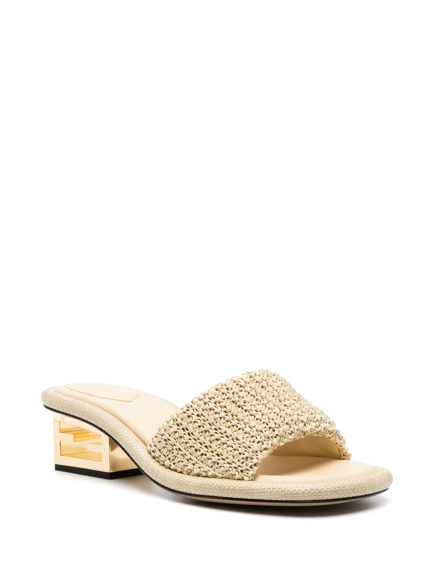60mm Baguette raffia sandals