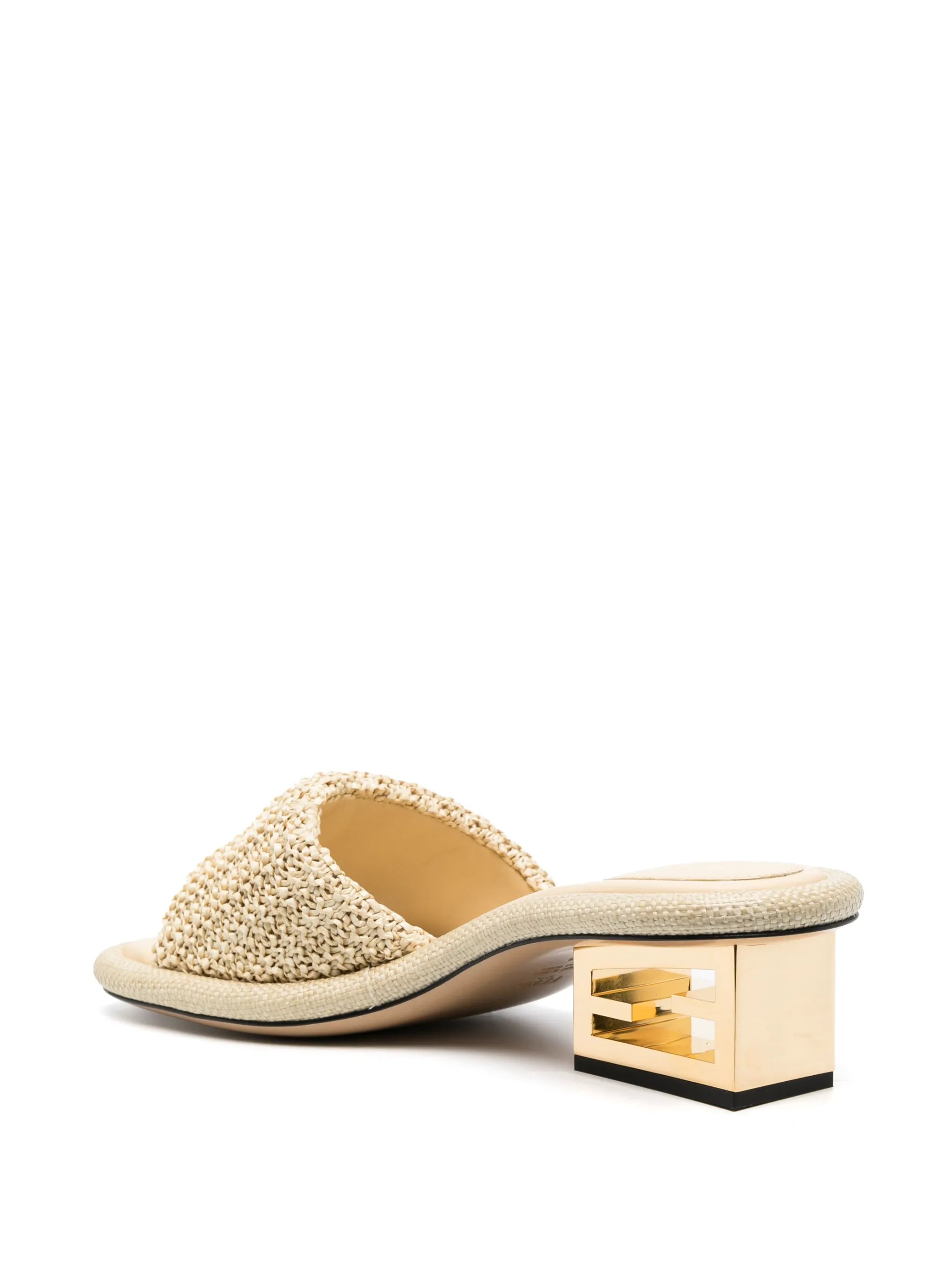 60mm Baguette raffia sandals