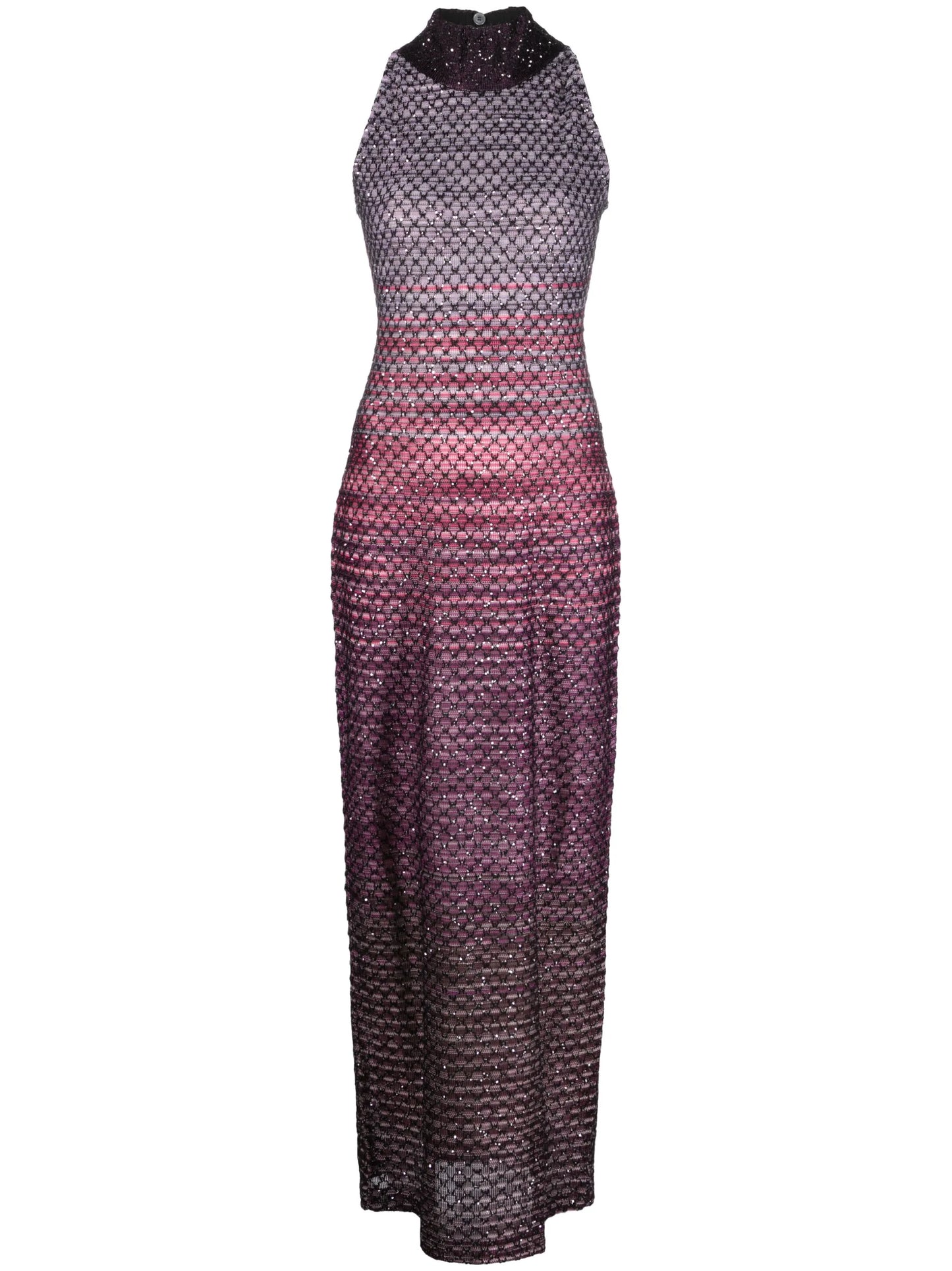 sequin-embellished sleeveless maxi dress