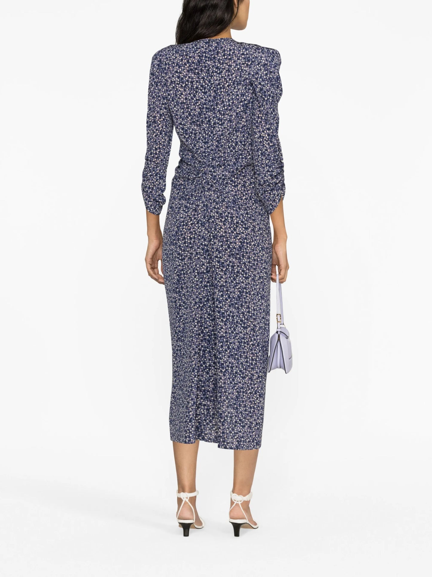 Albini floral-print silk dress