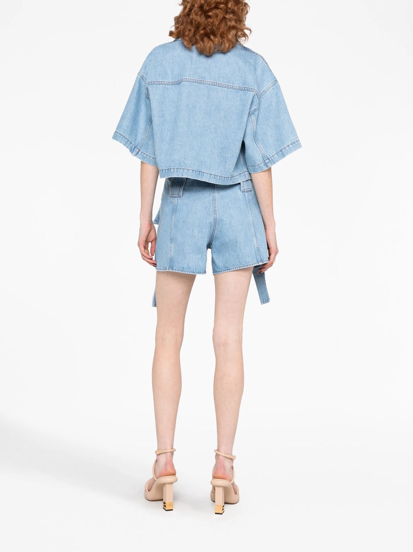 Baguette-pocket denim jacket