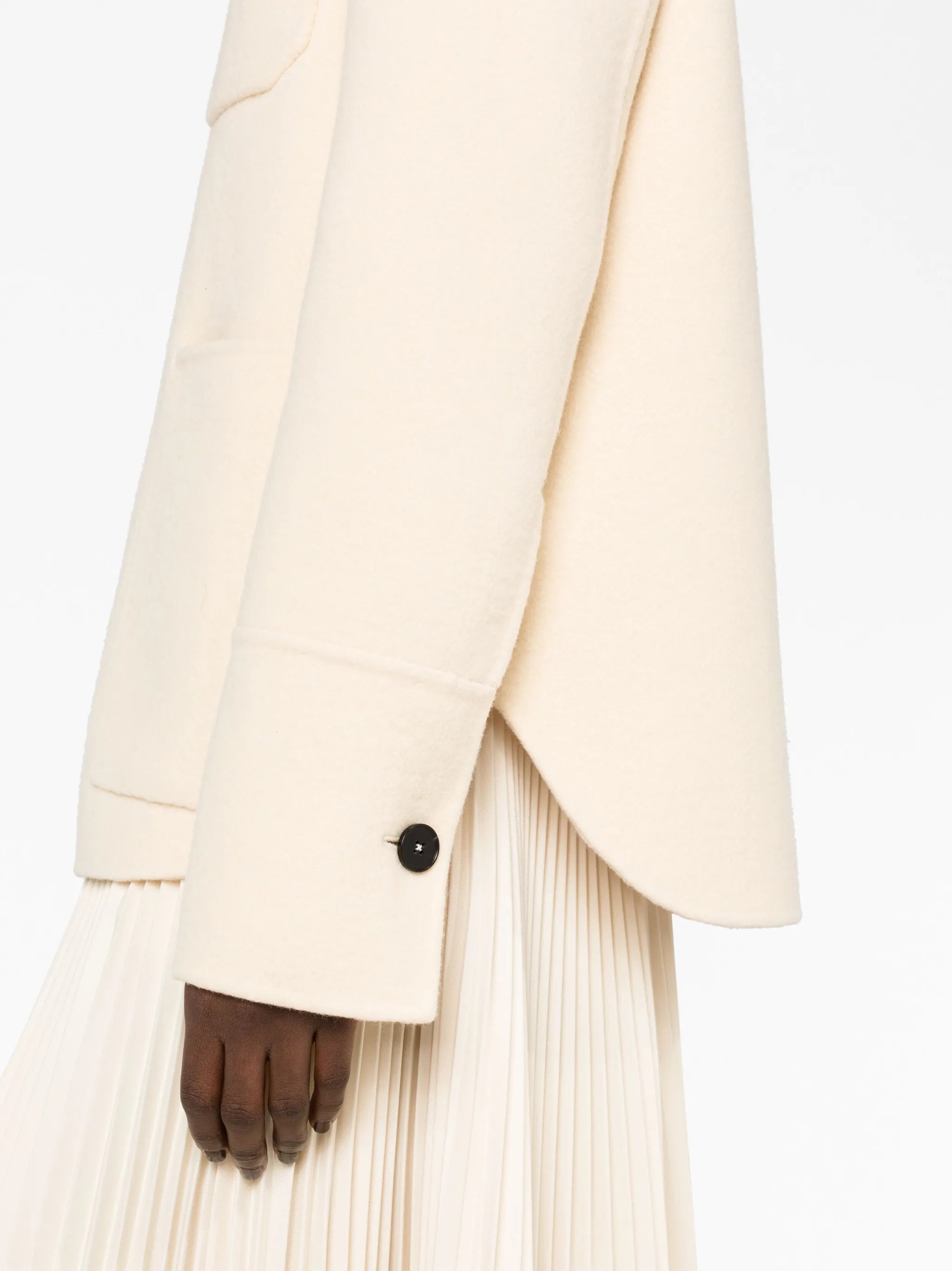 button-up wool shirt jacket