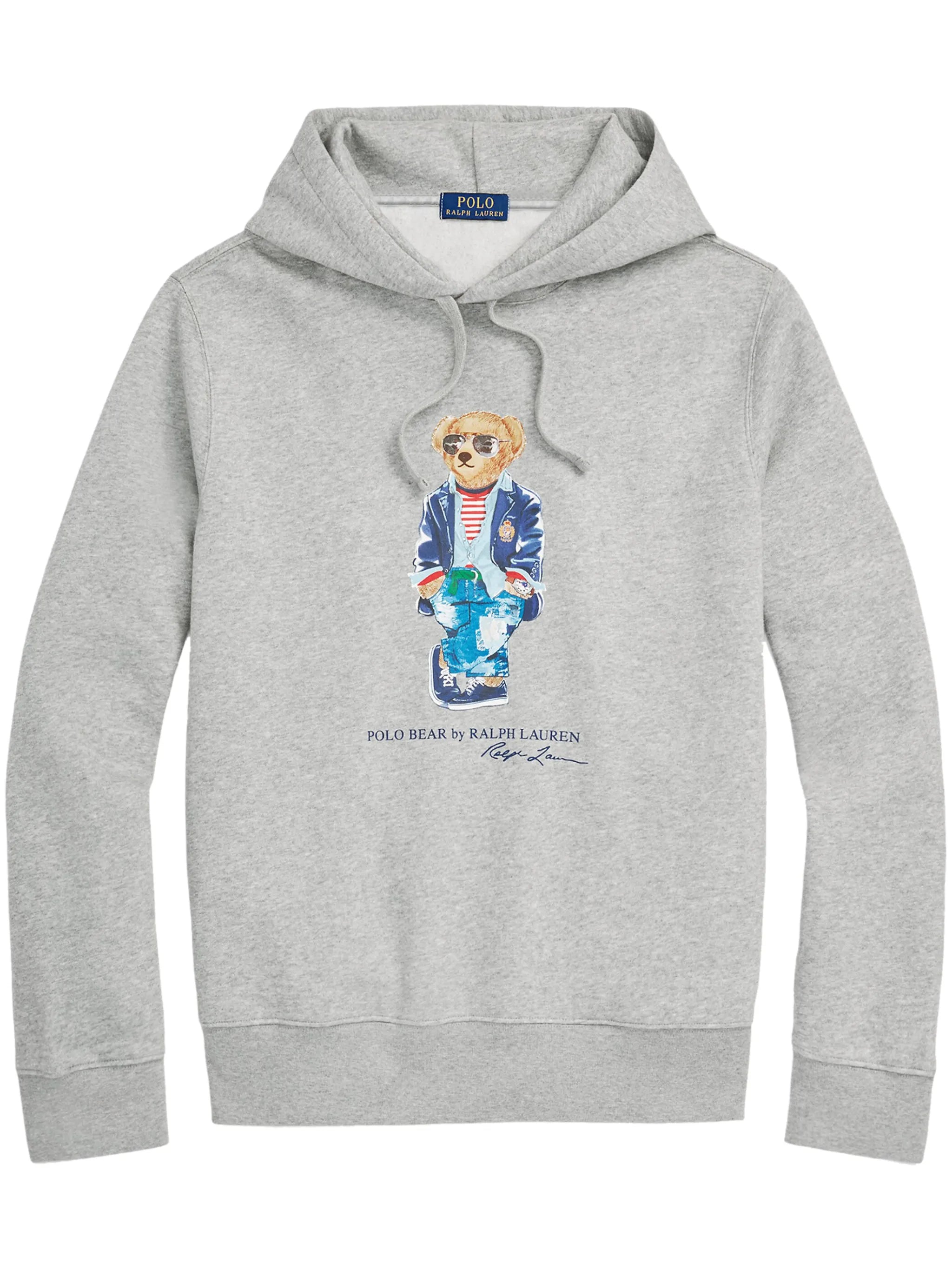 Polo Bear-motif drawstring hoodie