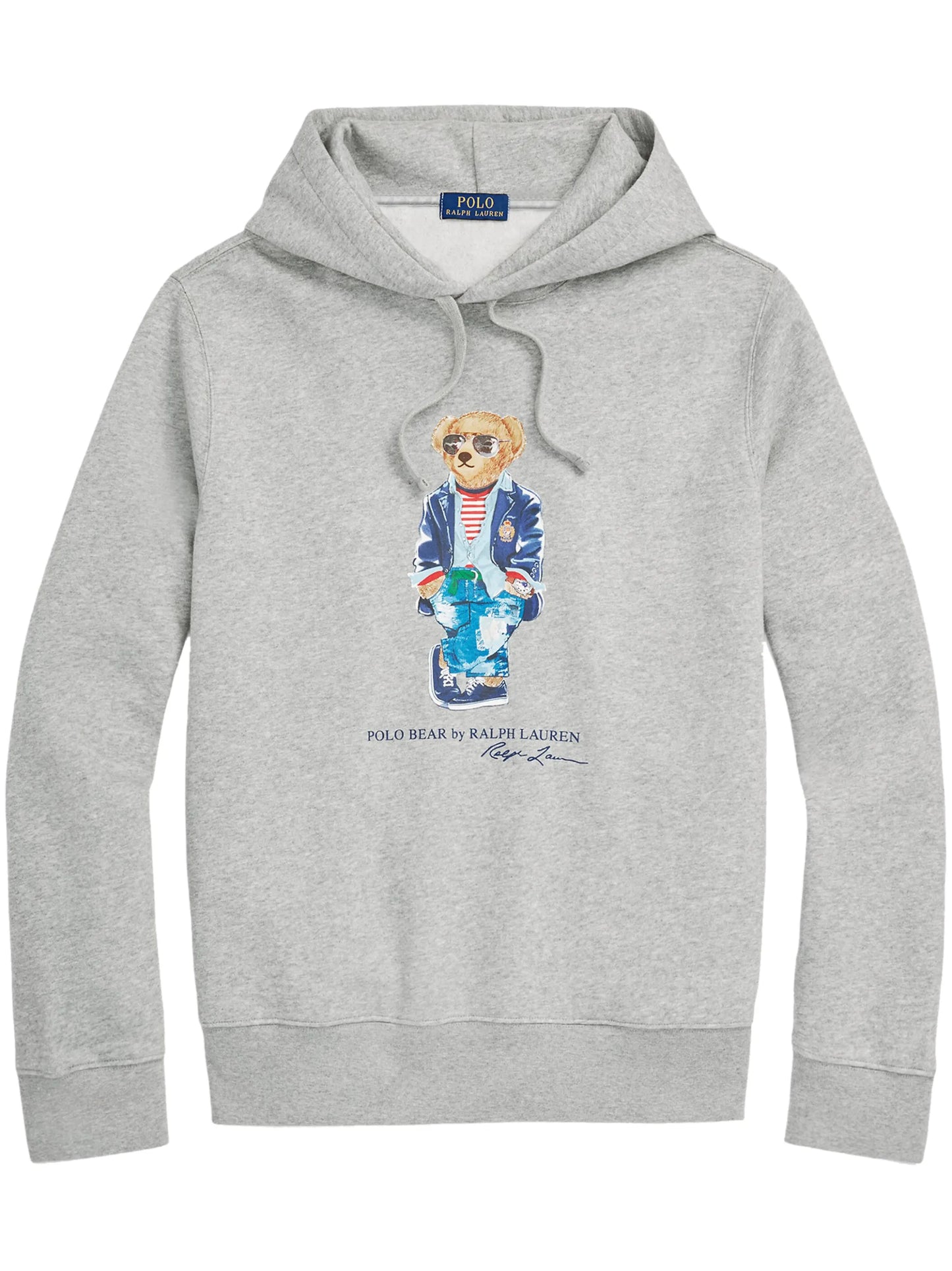 Polo Bear-motif drawstring hoodie