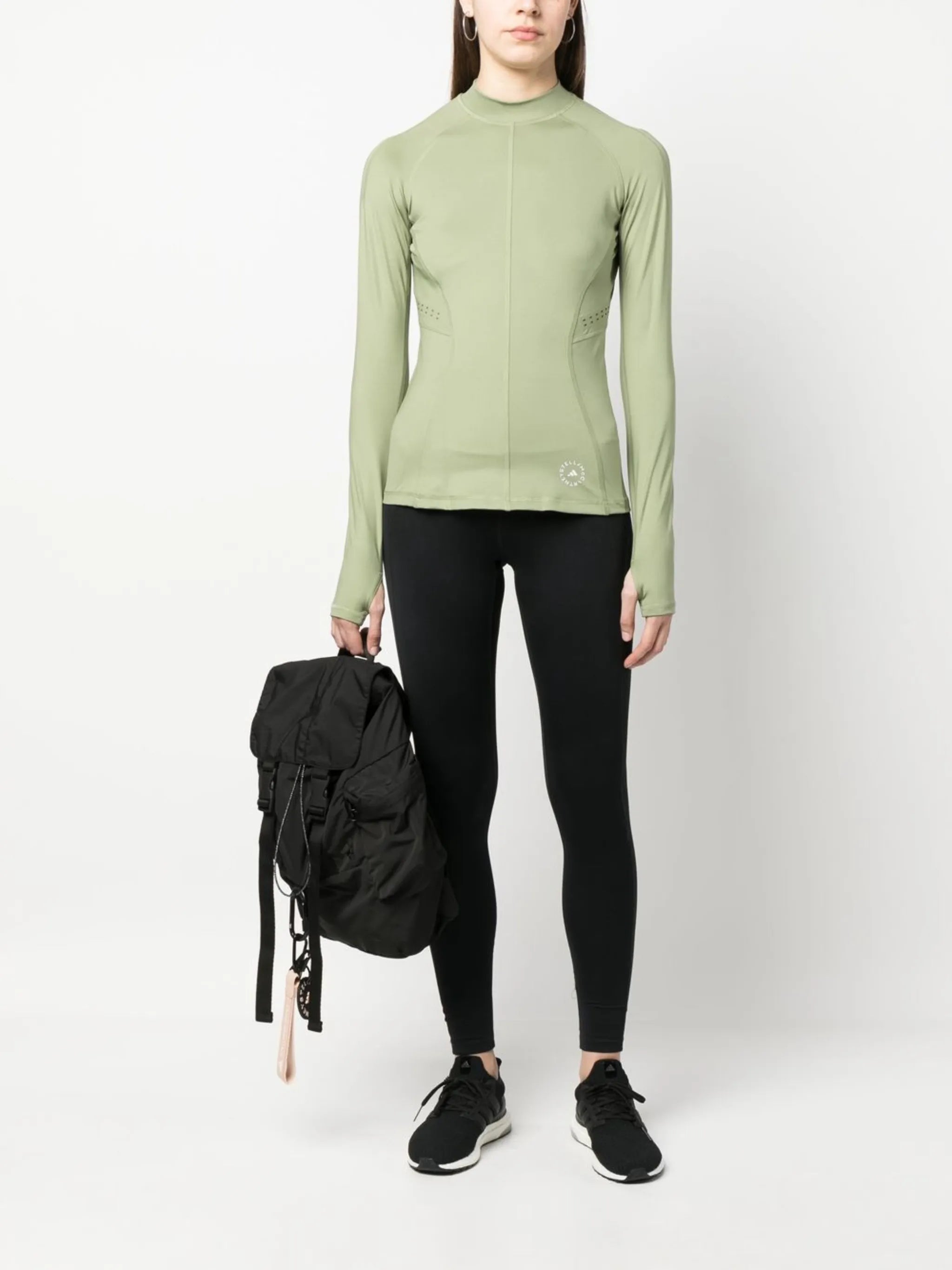 mock neck vented t-shirt