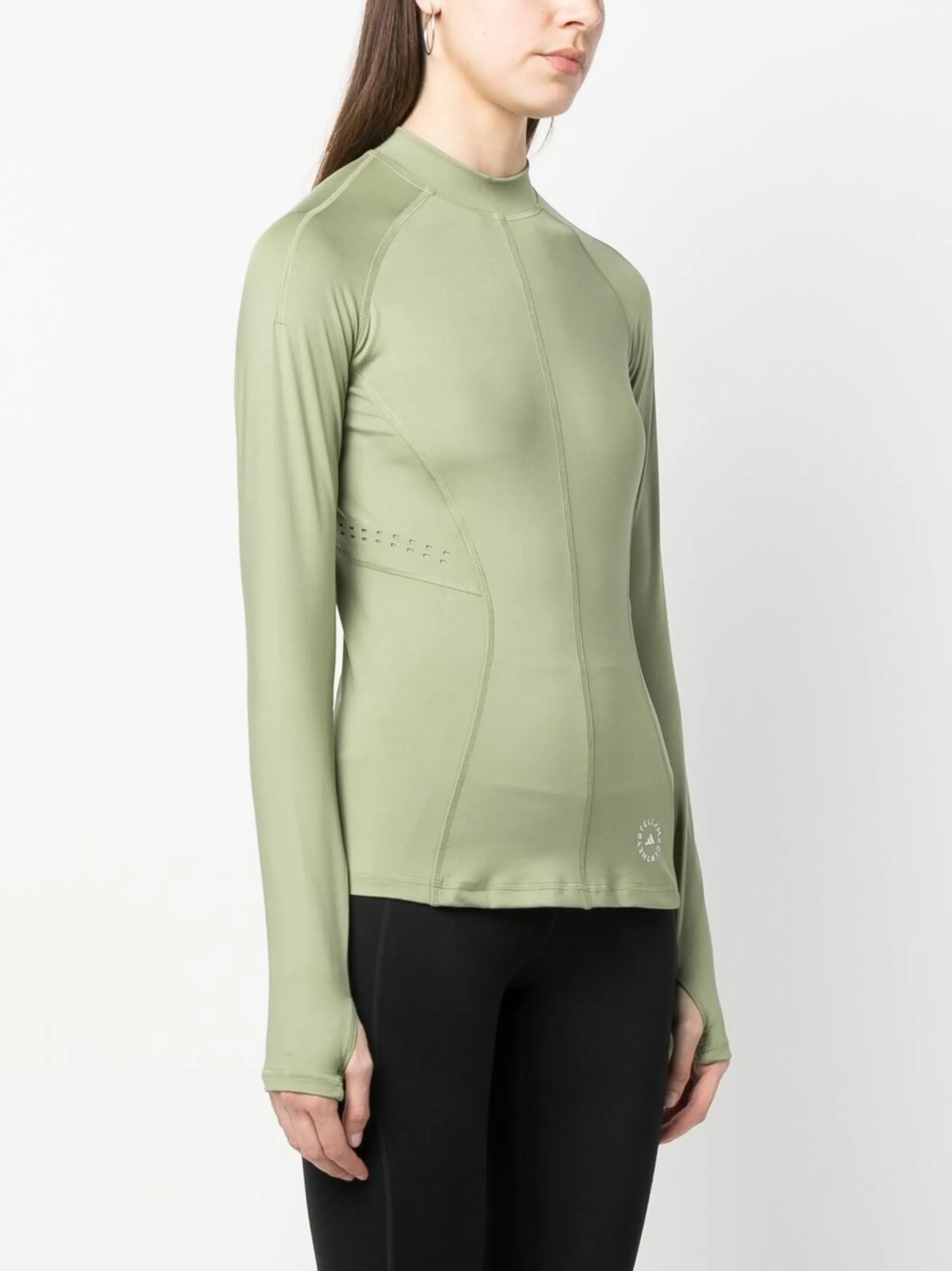 mock neck vented t-shirt