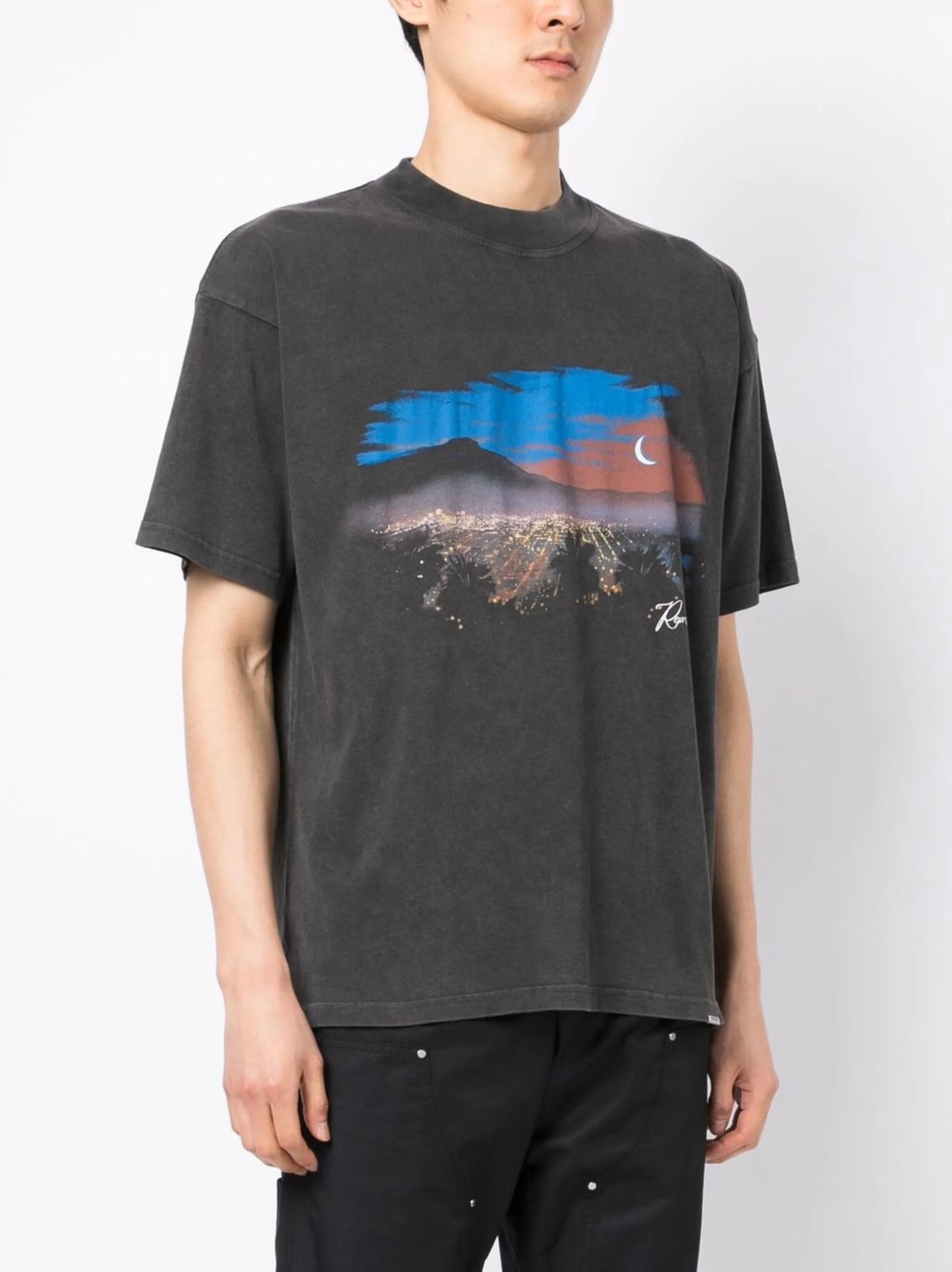 The Hills-print cotton T-shirt