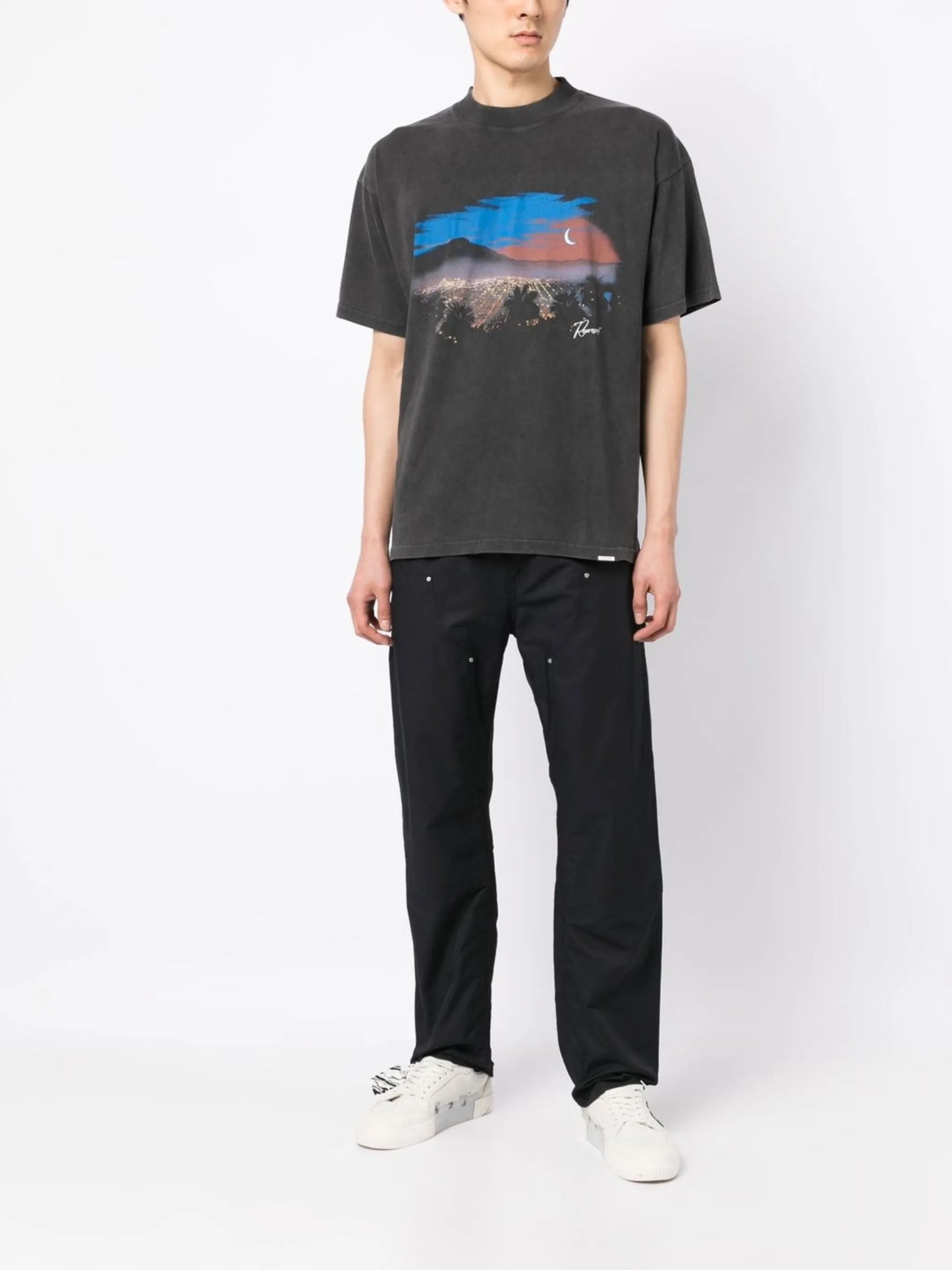 The Hills-print cotton T-shirt