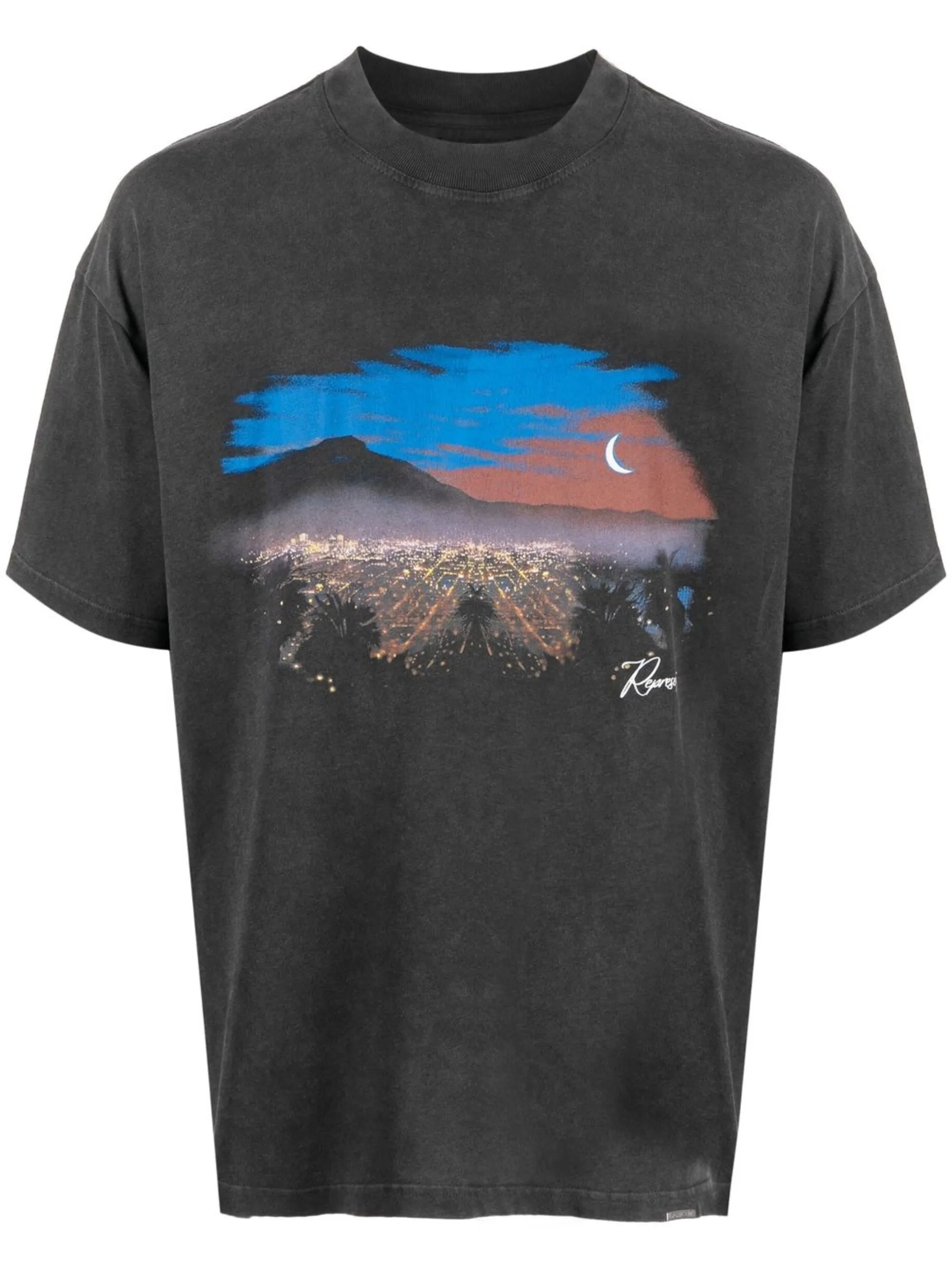 The Hills-print cotton T-shirt
