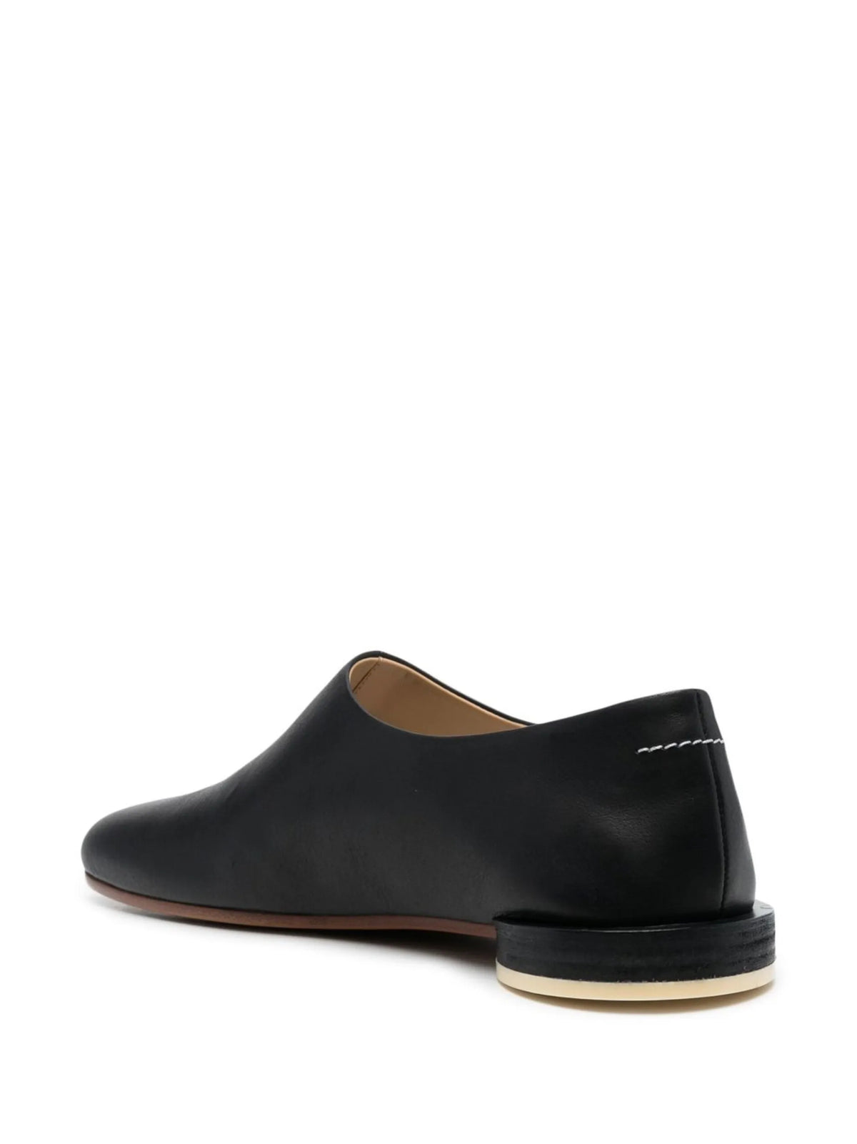 leather slip-on loafers