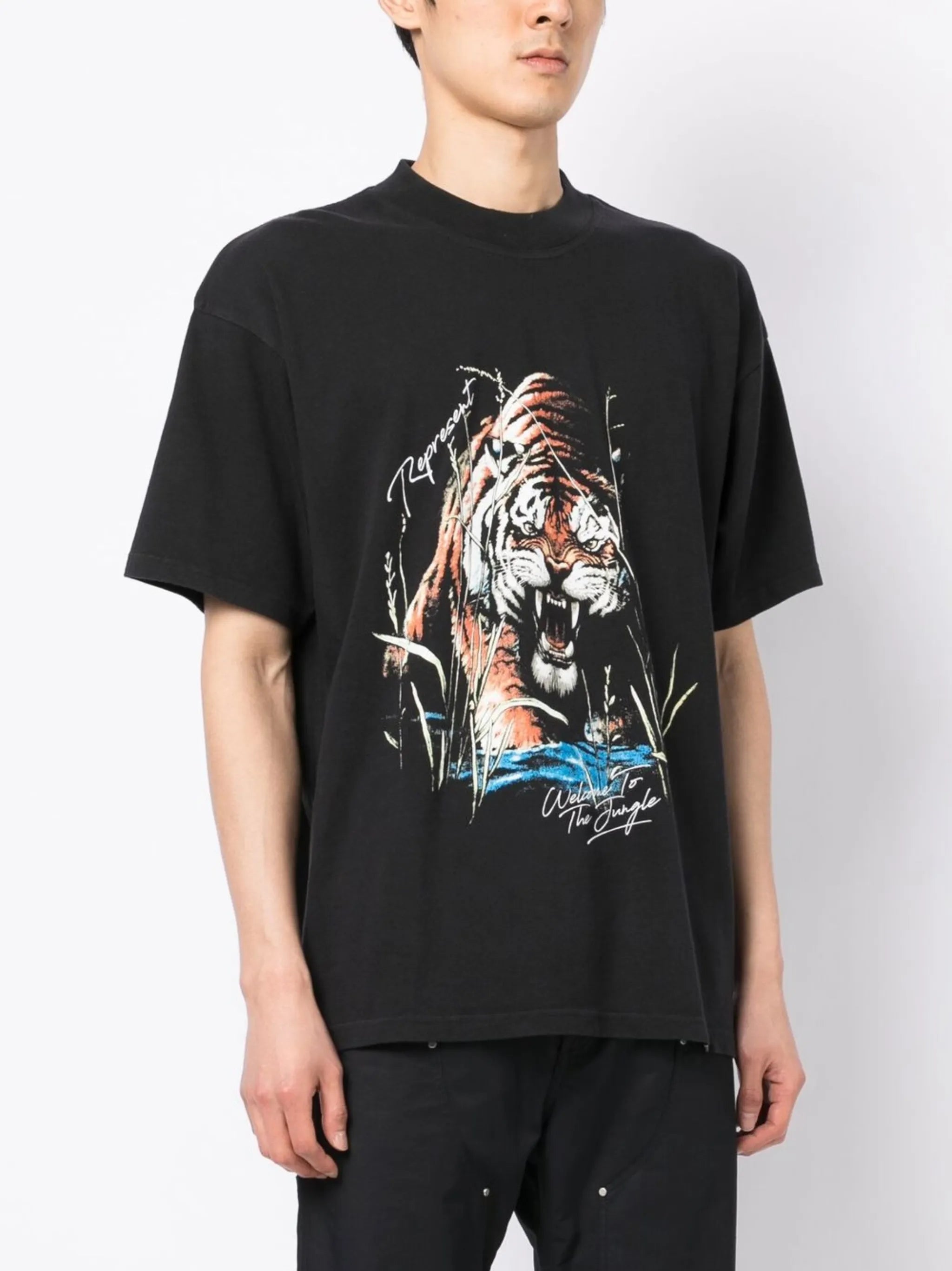 Welcome to the Jungle-print cotton T-shirt