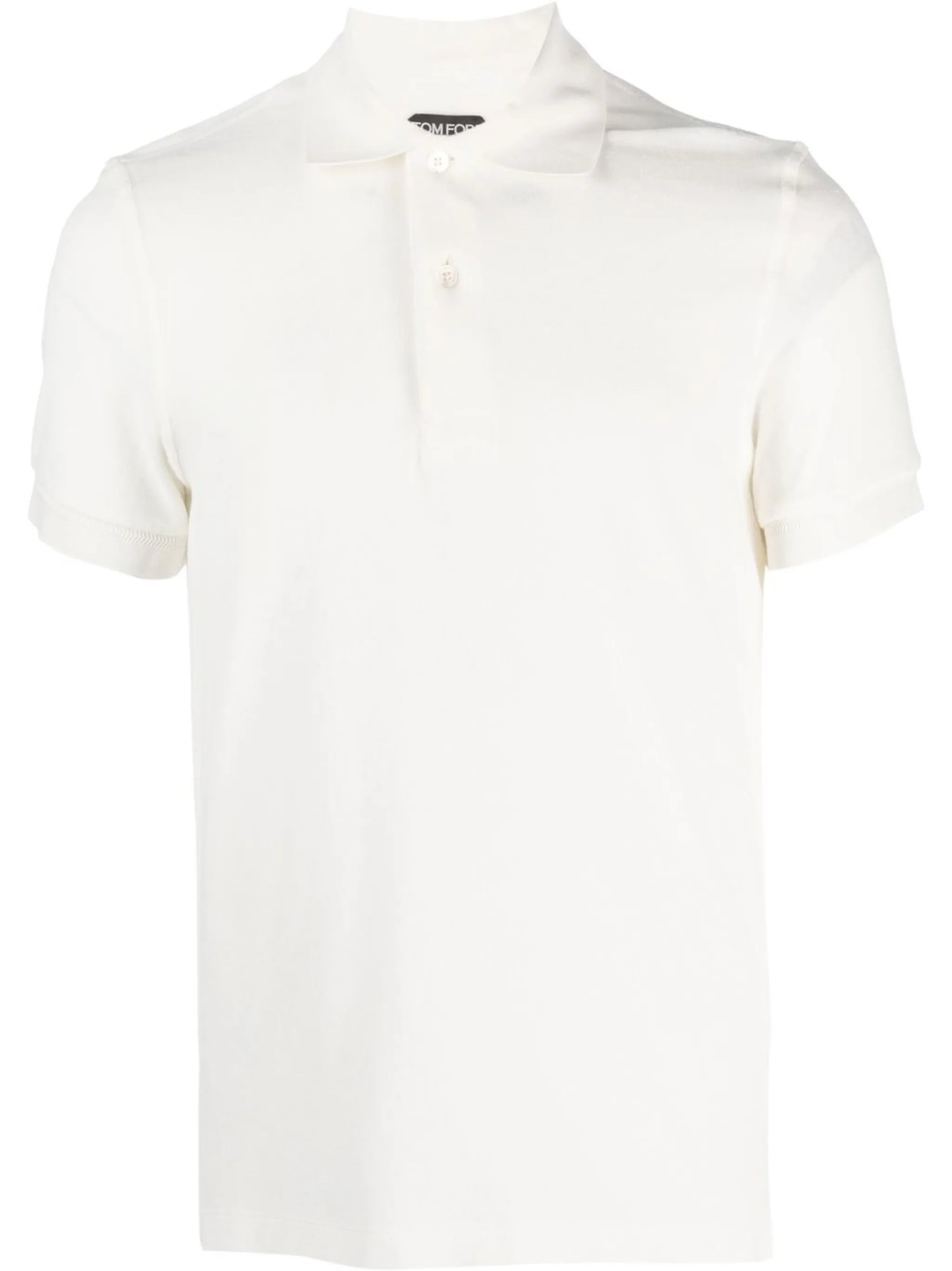 cotton-blend polo shirt