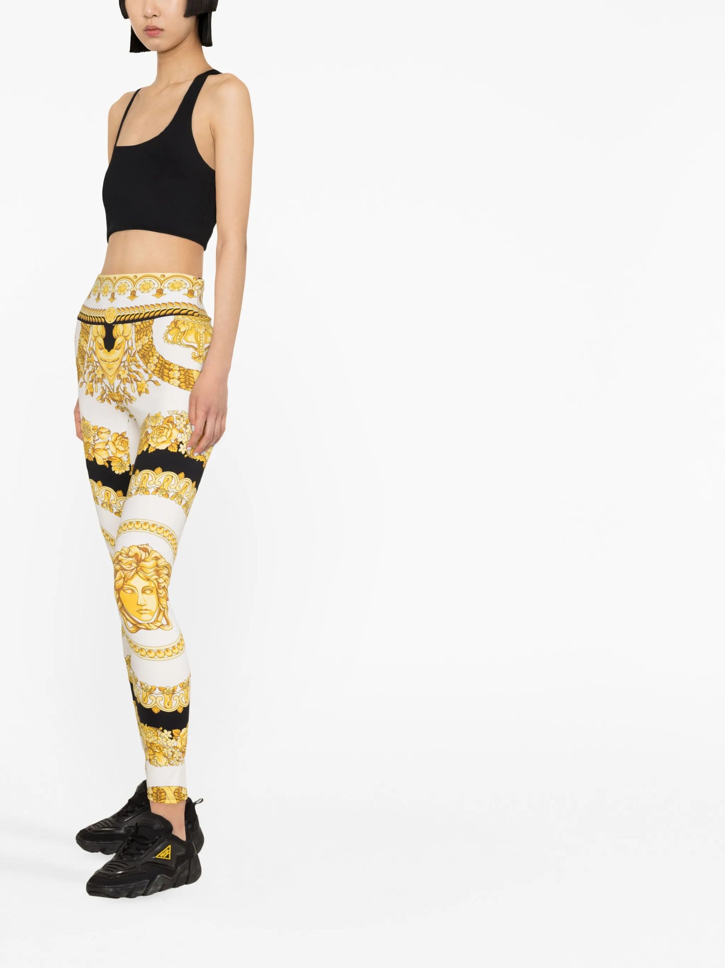 Barocco-print leggings