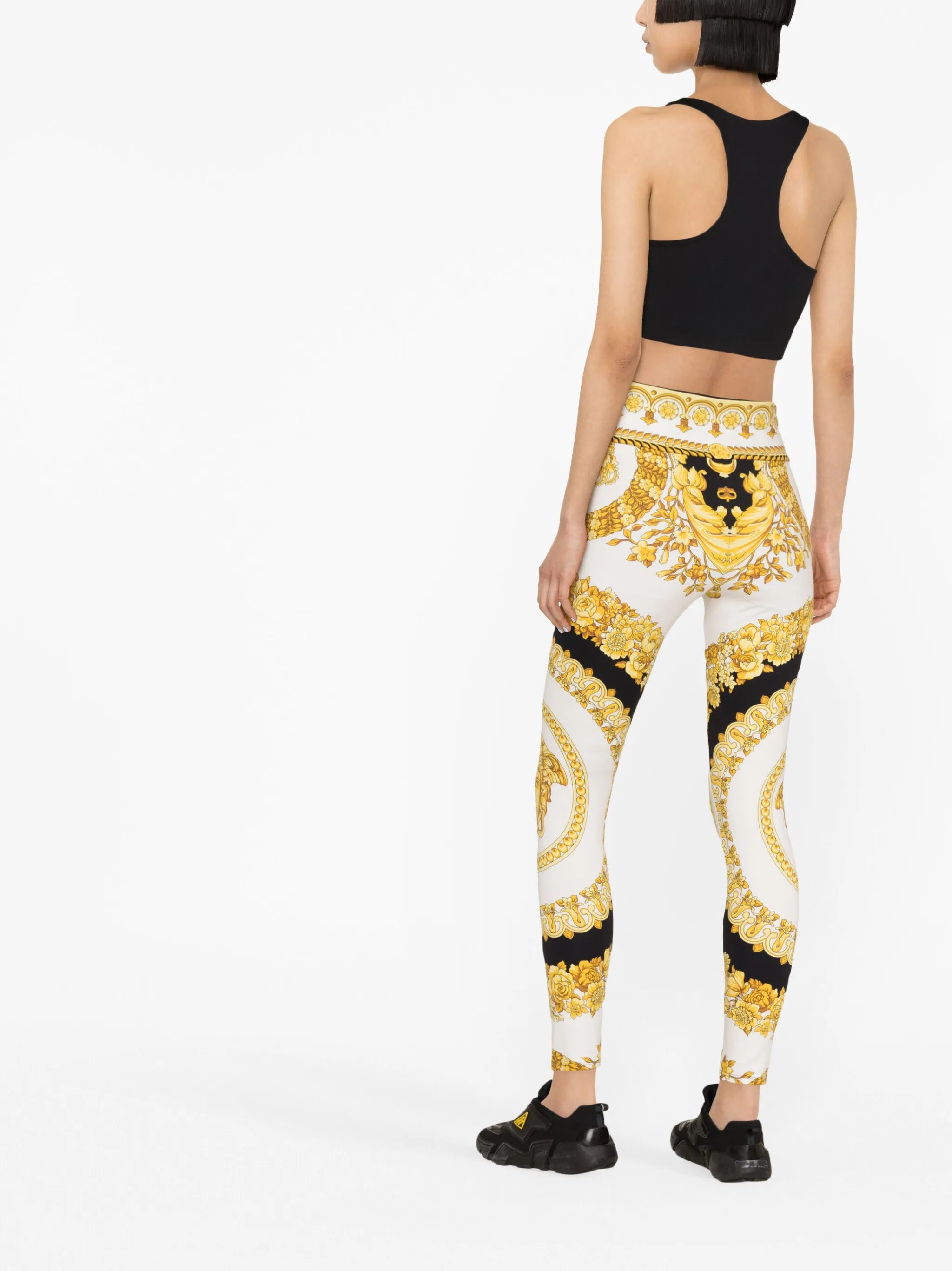 Barocco-print leggings
