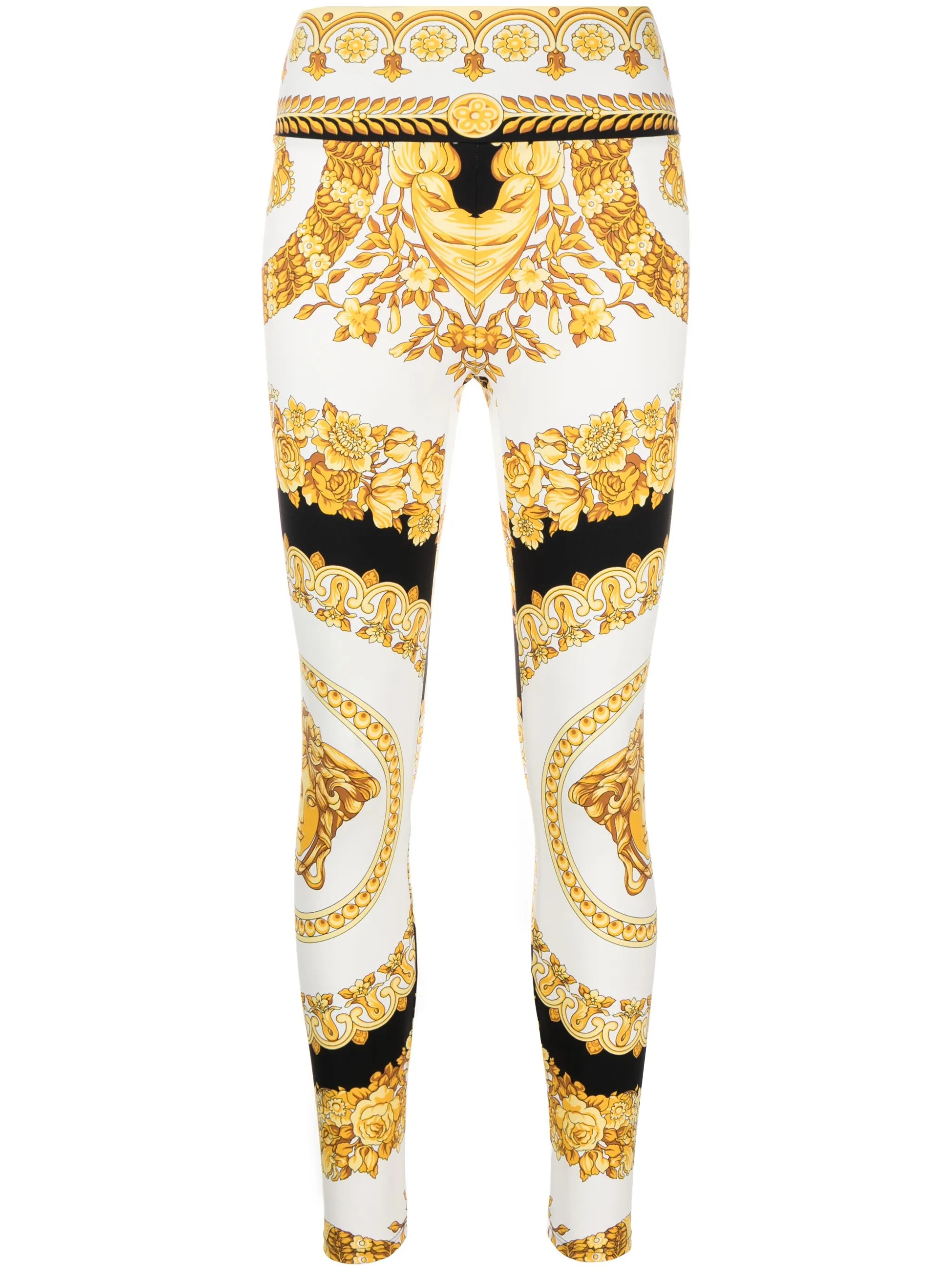 Barocco-print leggings