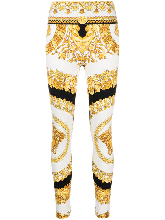 Barocco-print leggings